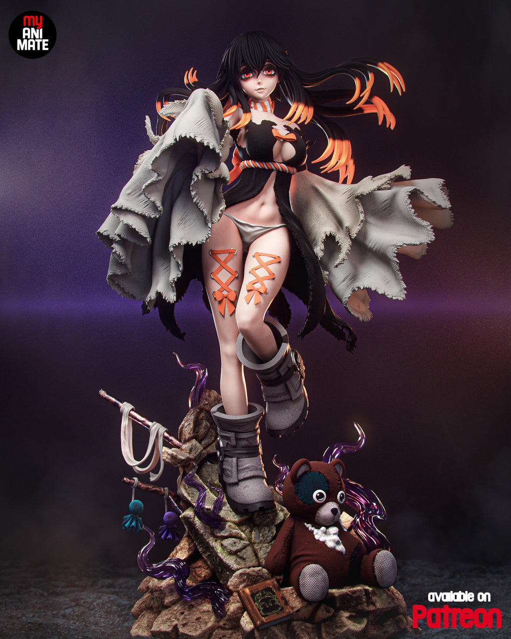 Amo 1/8 Scale Statue | Gachiakuta Custom 3D Printed Resin Model Collectible