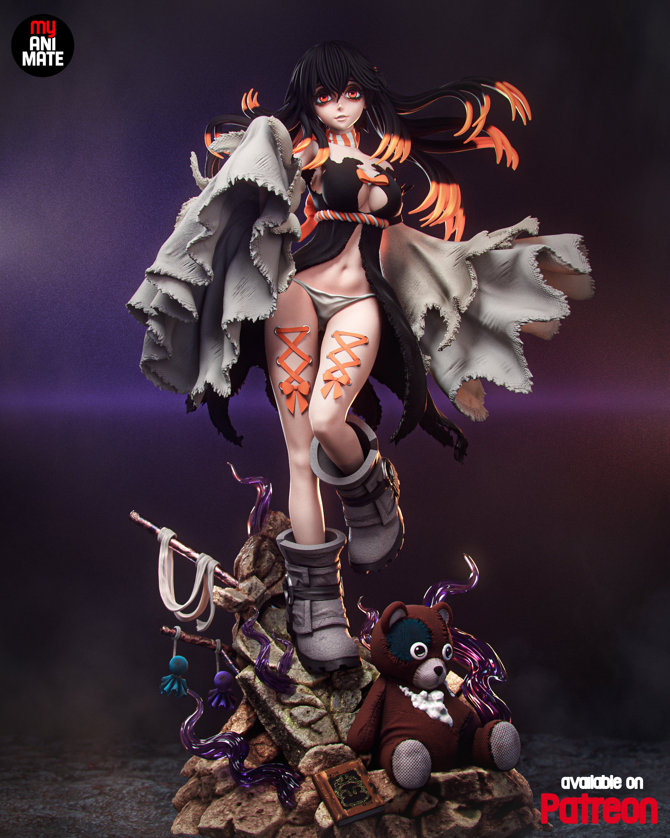 Amo 1/8 Scale Statue | Gachiakuta Custom 3D Printed Resin Model Collectible