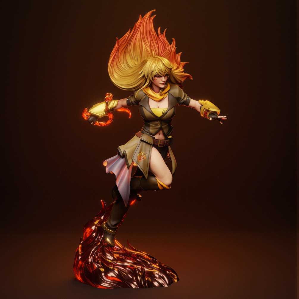 Yang Xiao Long Statue by CA 3D | 3D Printed Resin Figurine – Billy Bones Emporium