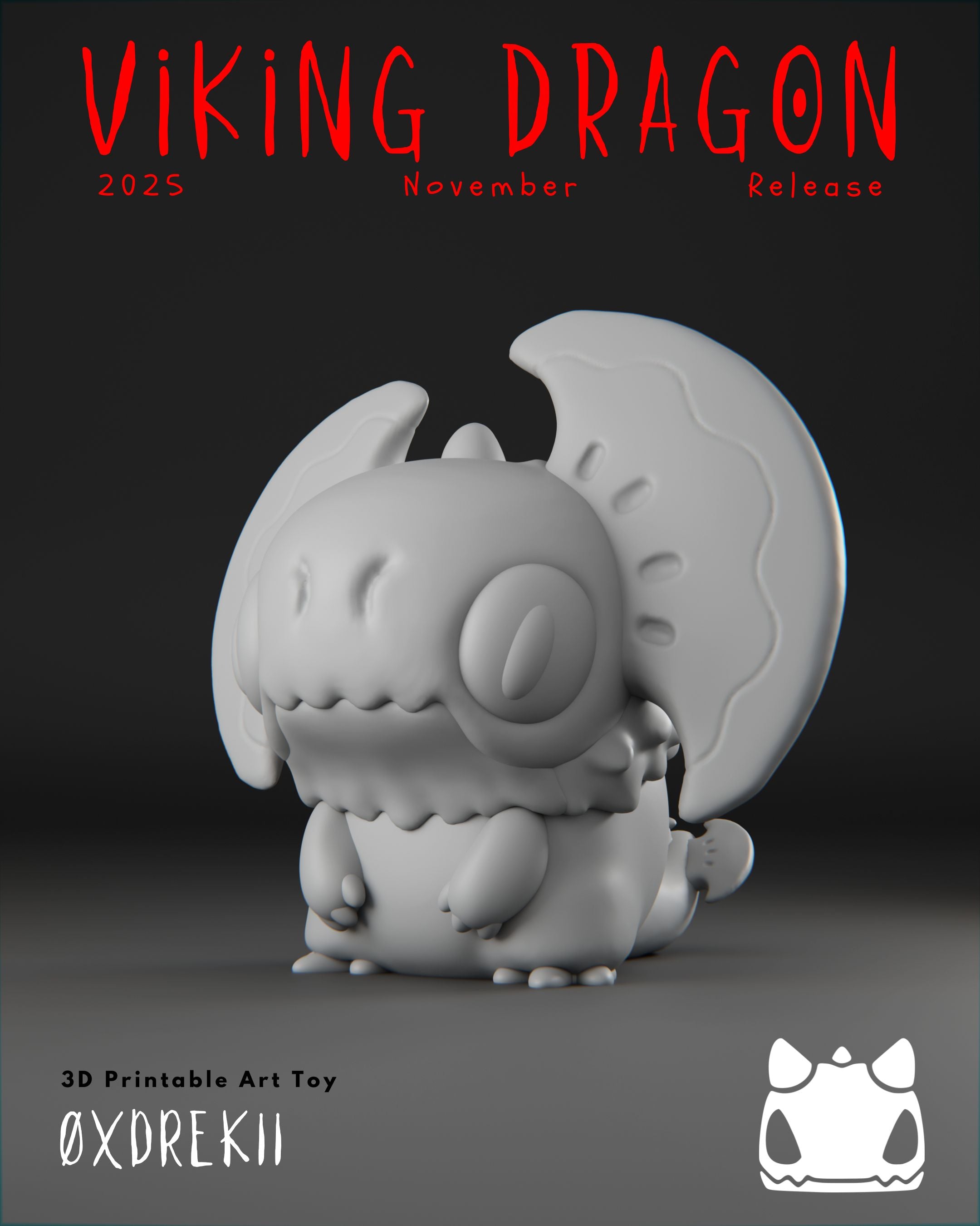 Viking Dragon Collection - 3D Printable Art Toys / Physical Prints