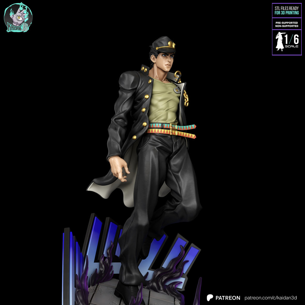 JoJo's Bizarre Adventure - Jotaro Kujo (Stardust Crusaders) Statue | 1/6 Scale | Raw, Primed & Painted Options