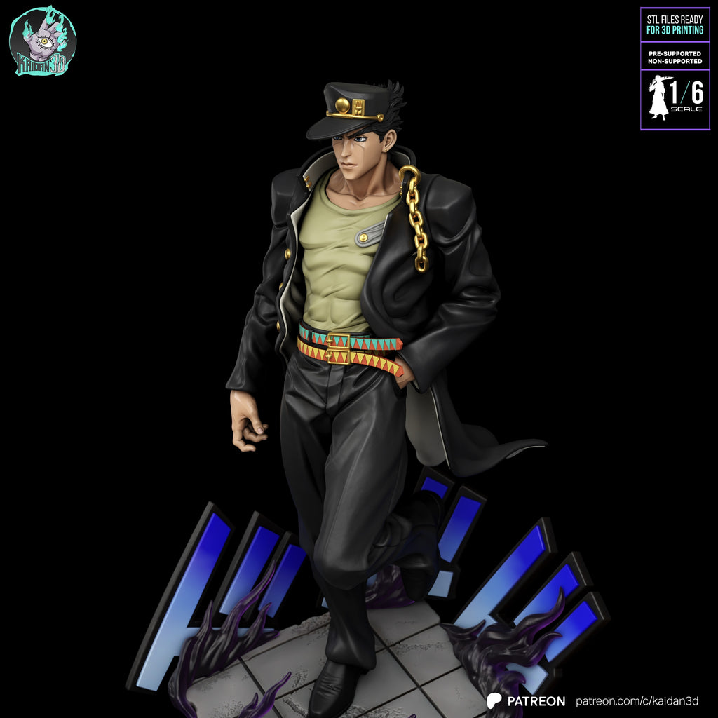 JoJo's Bizarre Adventure - Jotaro Kujo (Stardust Crusaders) Statue | 1/6 Scale | Raw, Primed & Painted Options