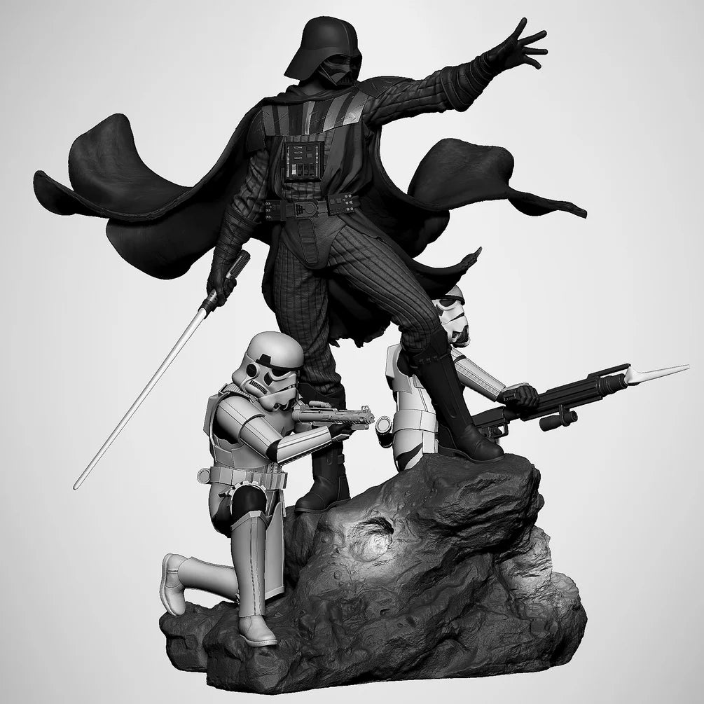 Star Wars - Darth Vader & Stormtroopers Command Diorama | Multiple Scales & Finishes
