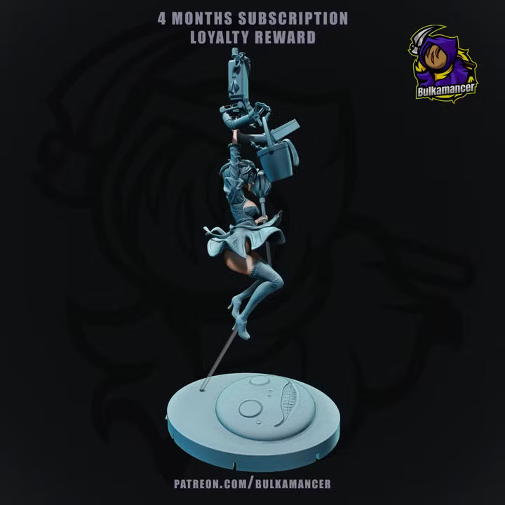Android Maid Sci-Fi Combat Butler Resin Statue | Bulkamancer Garage Kit