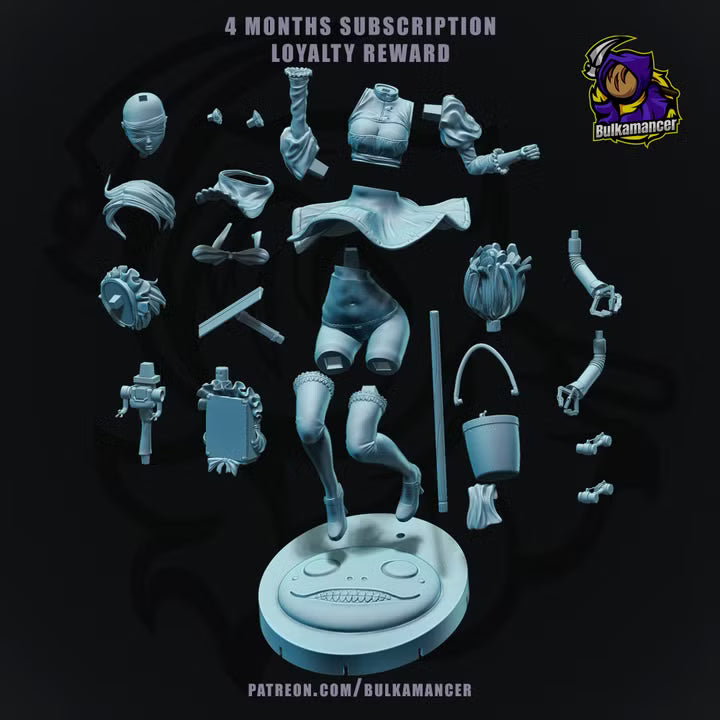 Android Maid Sci-Fi Combat Butler Resin Statue | Bulkamancer Garage Kit