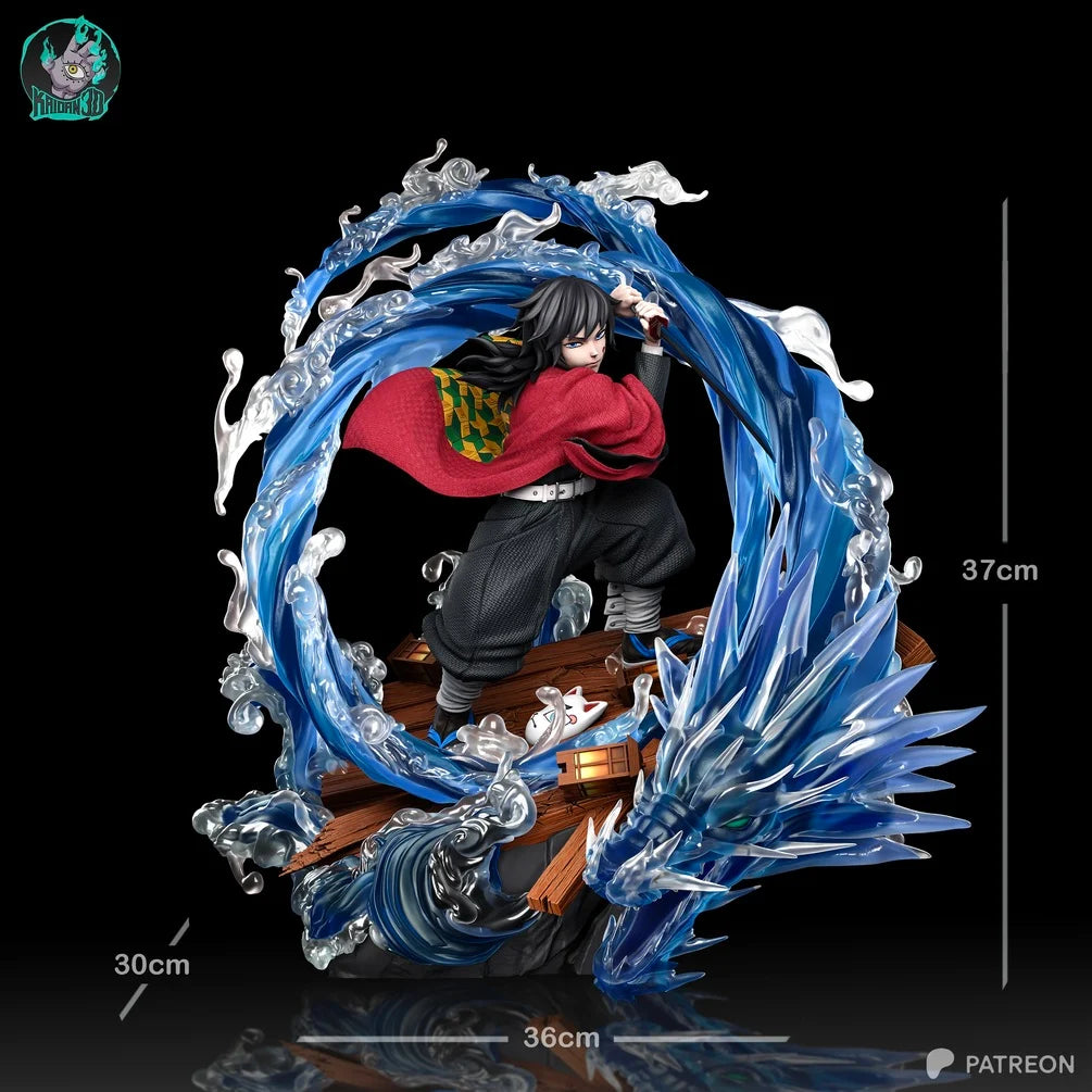Giyu Tomioka Water Dragon Diorama Statue - Demon Slayer | Billy Bones Emporium