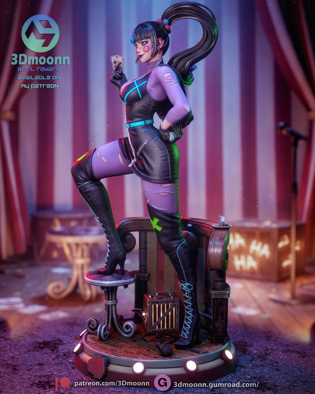 Punchline Statue 1/6 Scale - DC Comics | Billy Bones Emporium