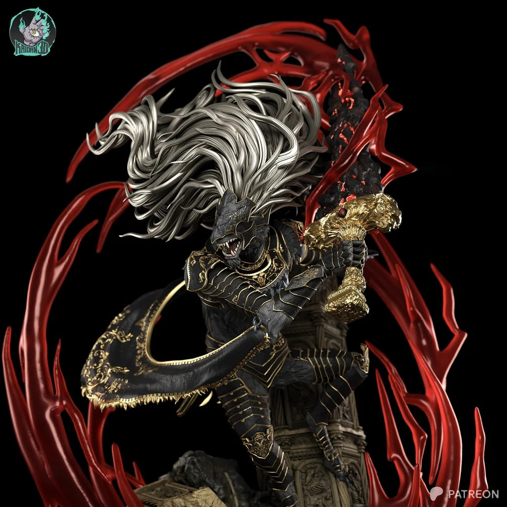 Dark Fantasy Wolf Knight Statue - Collectible Figurine | Billy Bones Emporium