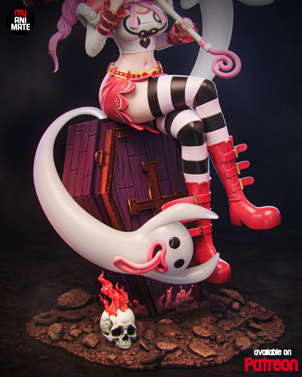 Perona (One Piece) Custom Resin Statue – 1/8 Scale Ghost Princess Collectible Figure