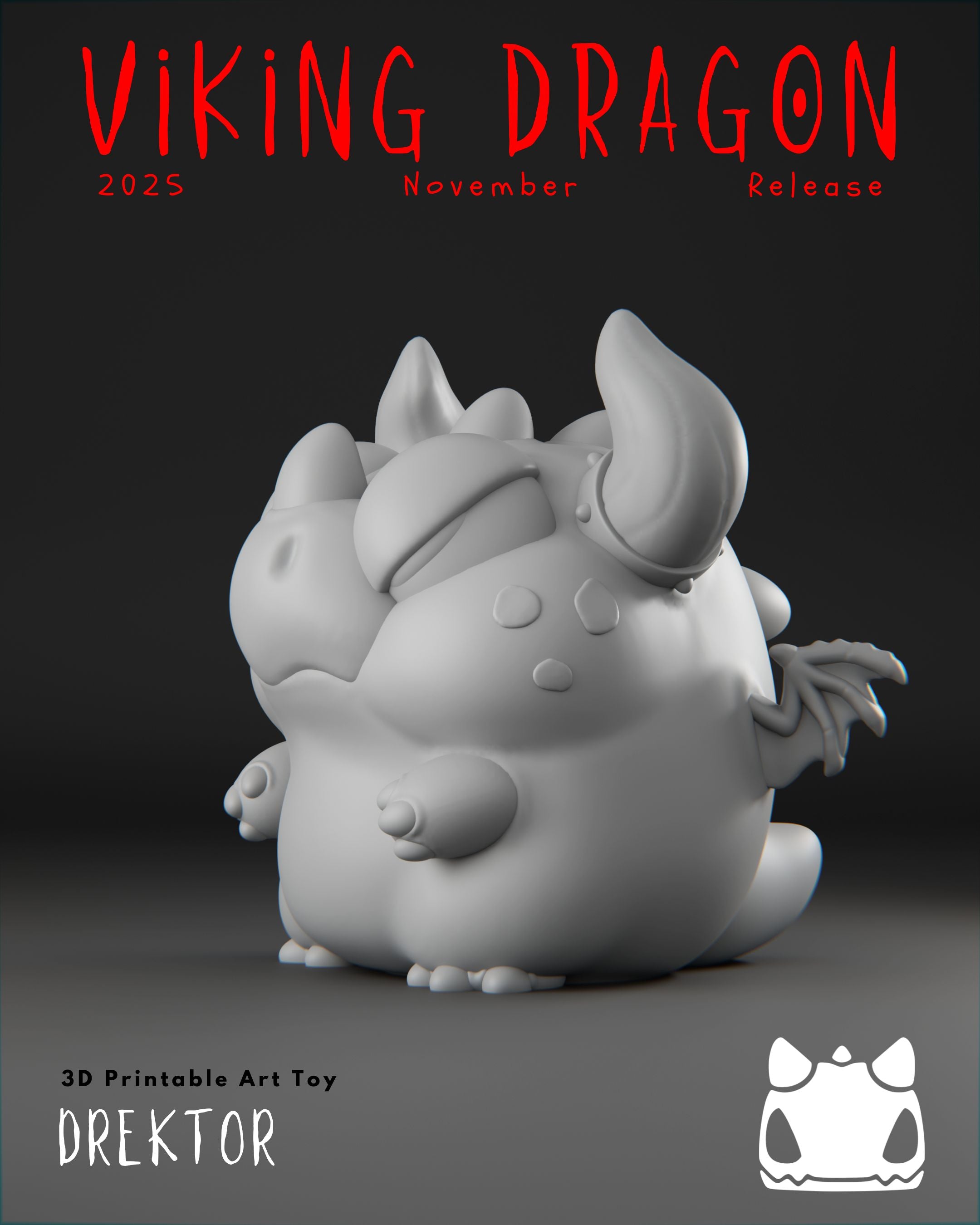Viking Dragon Collection - 3D Printable Art Toys / Physical Prints
