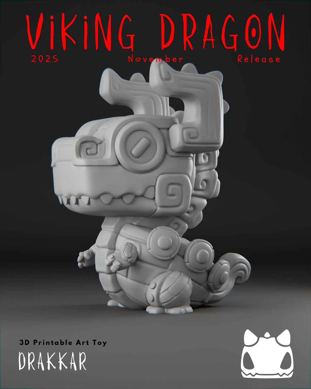Viking Dragon Collection - 3D Printable Art Toys / Physical Prints
