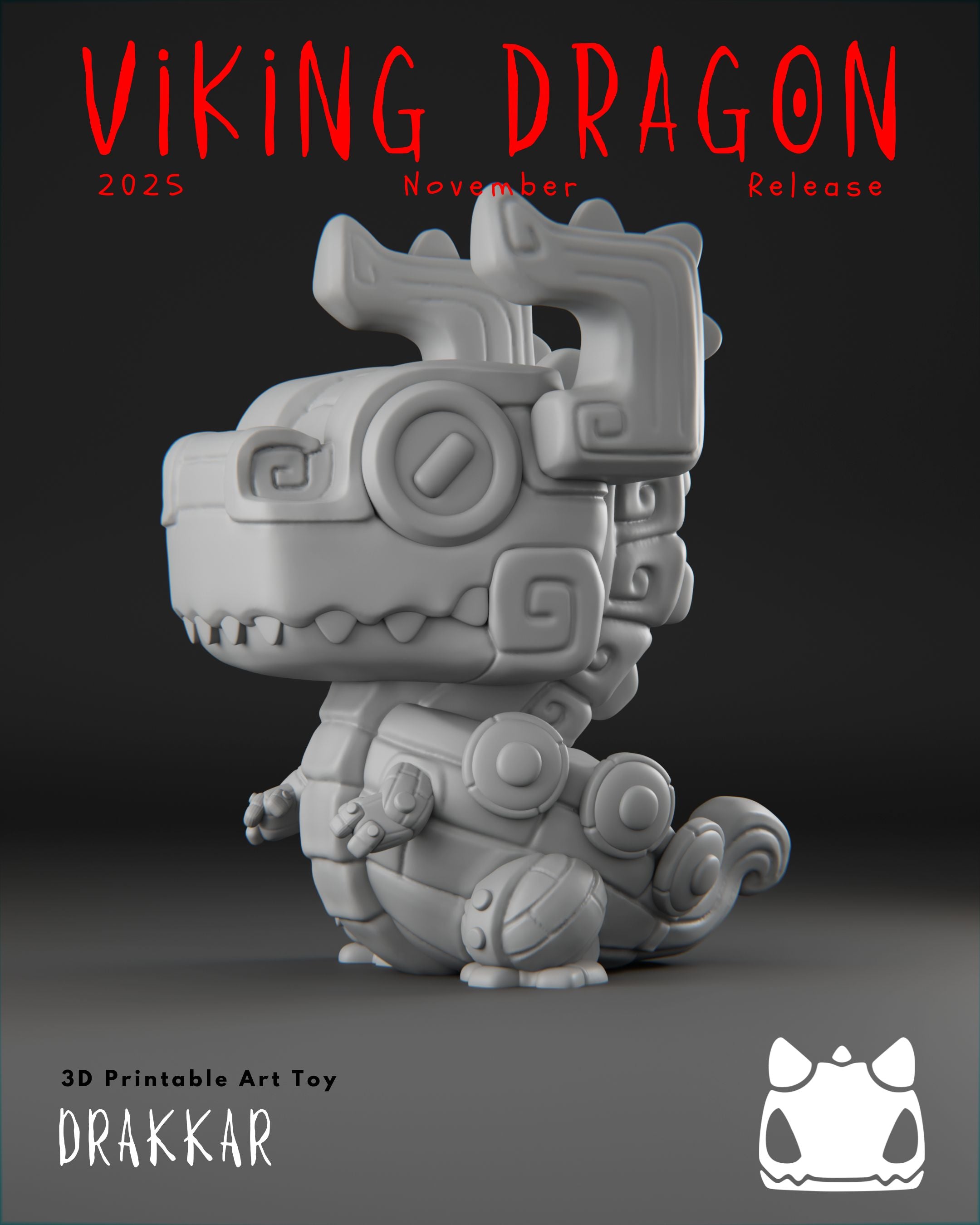 Viking Dragon Collection - 3D Printable Art Toys / Physical Prints