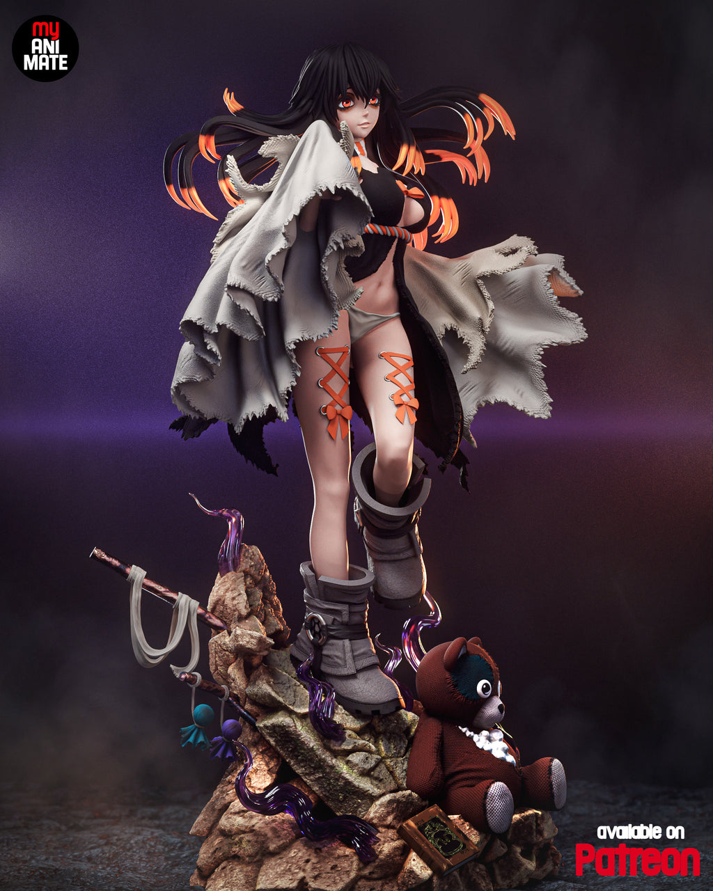 Amo 1/8 Scale Statue | Gachiakuta Custom 3D Printed Resin Model Collectible