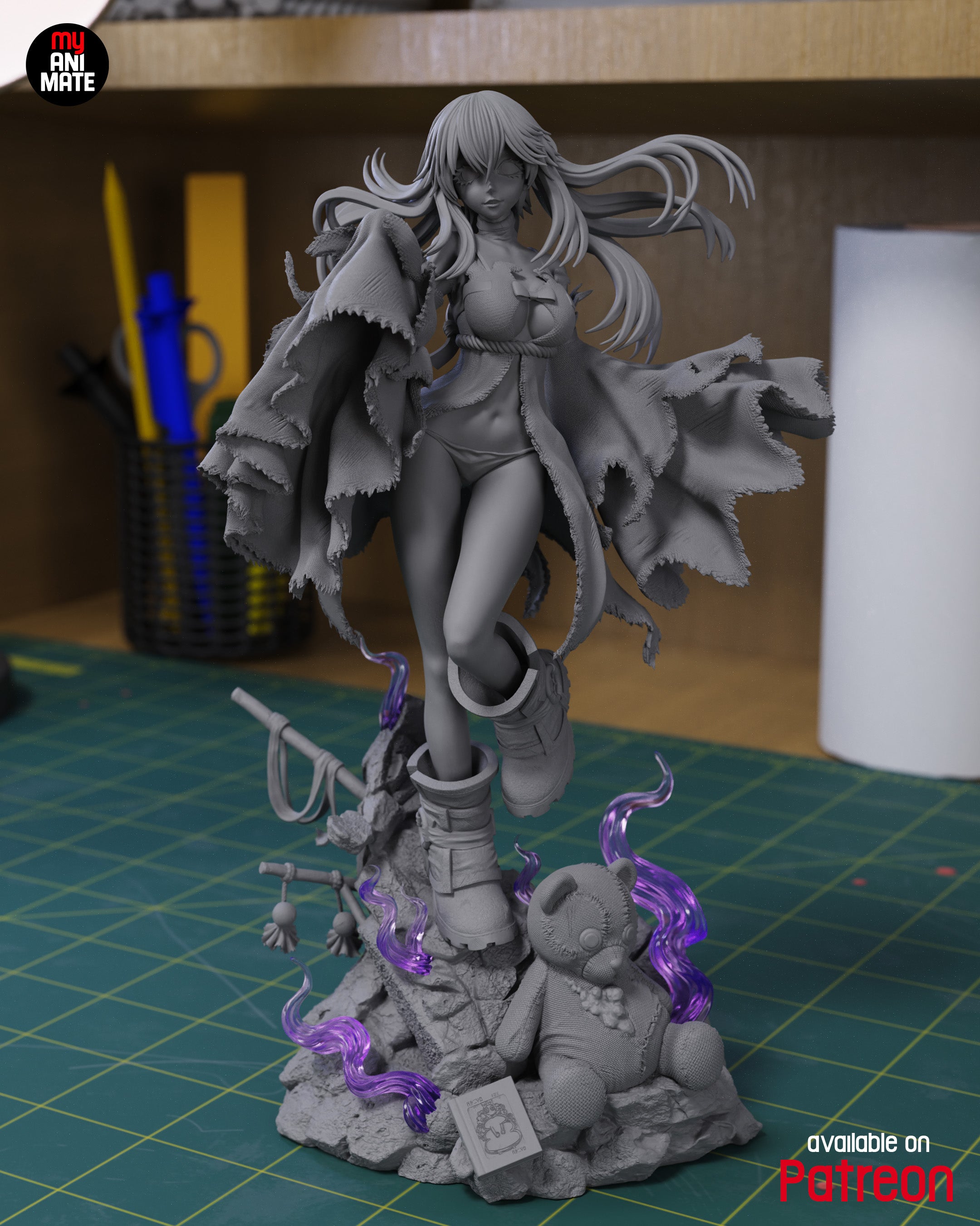 Amo 1/8 Scale Statue | Gachiakuta Custom 3D Printed Resin Model Collectible