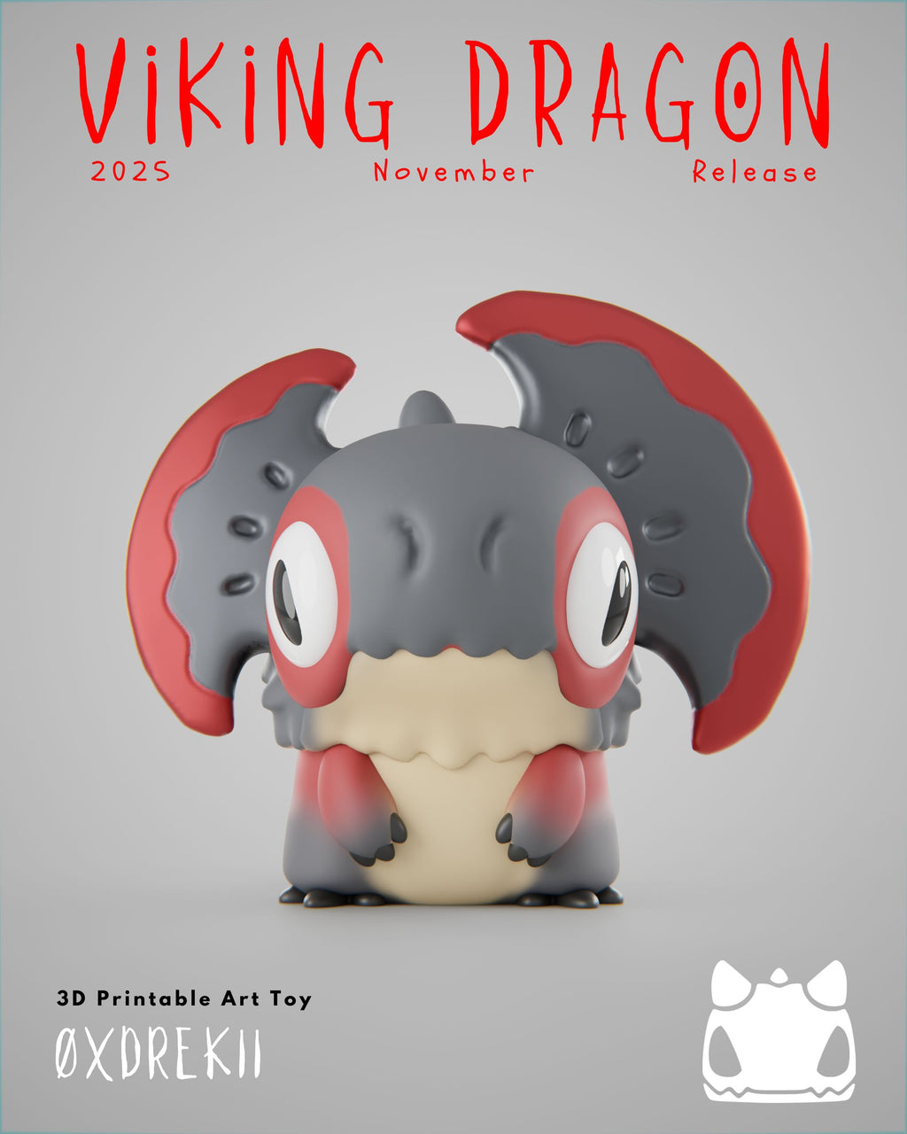 Viking Dragon Collection - 3D Printable Art Toys / Physical Prints