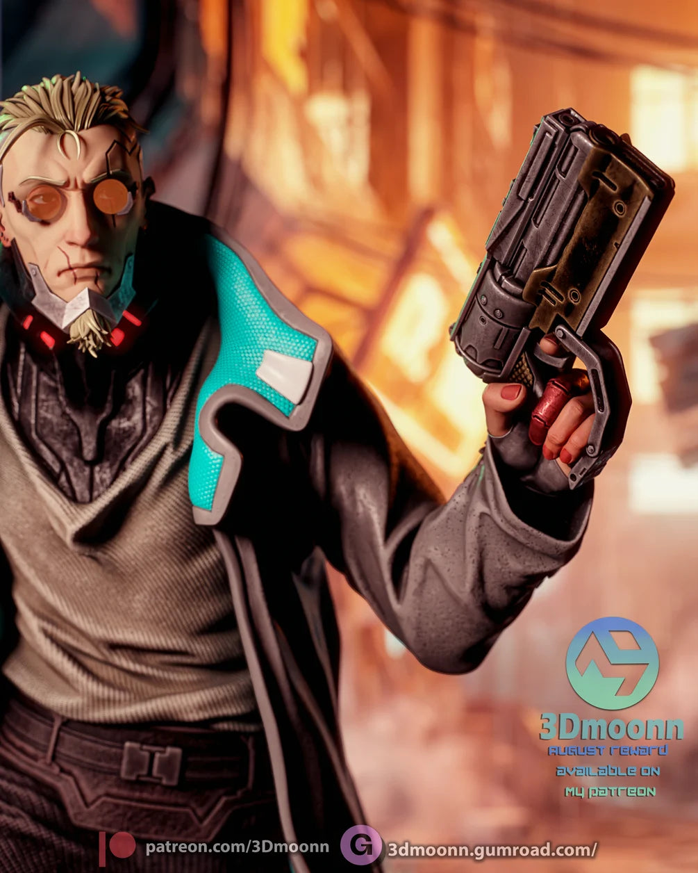 Weak Kingsly Statue 1/6 Scale - Cyberpunk Edgerunners | Billy Bones Emporium