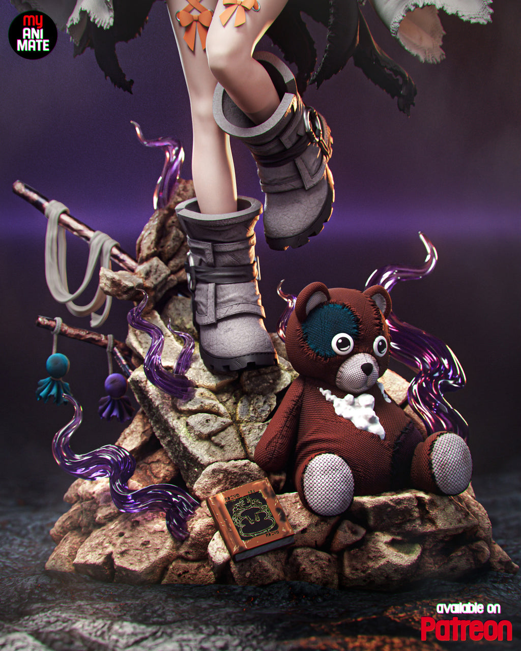 Amo 1/8 Scale Statue | Gachiakuta Custom 3D Printed Resin Model Collectible