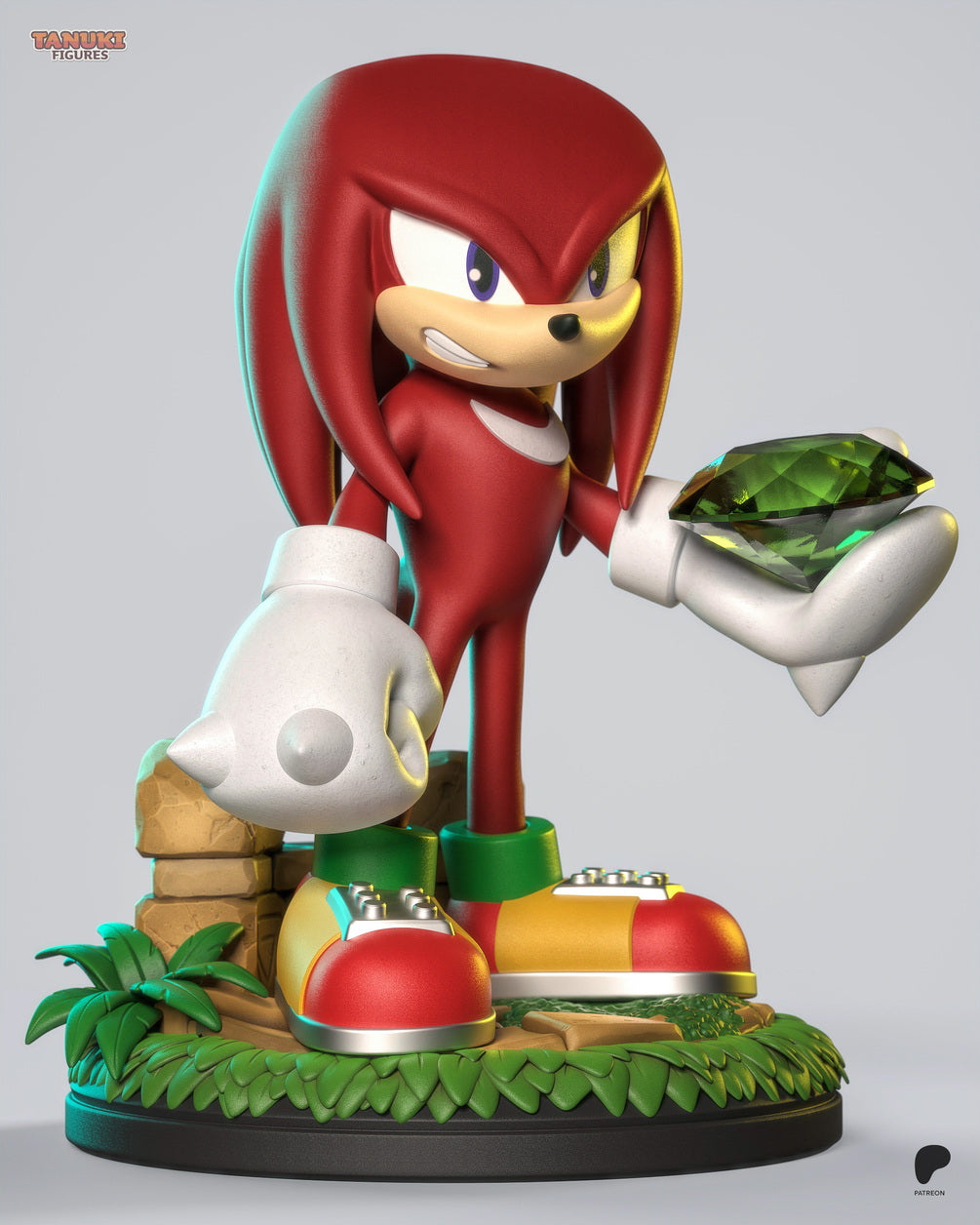 Knuckles the Echidna Custom Resin Statue – High-Detail Gaming Collectible