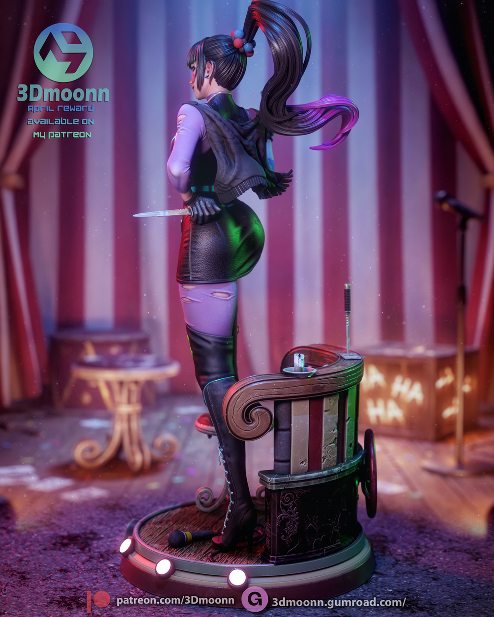 Punchline Statue 1/6 Scale - DC Comics | Billy Bones Emporium