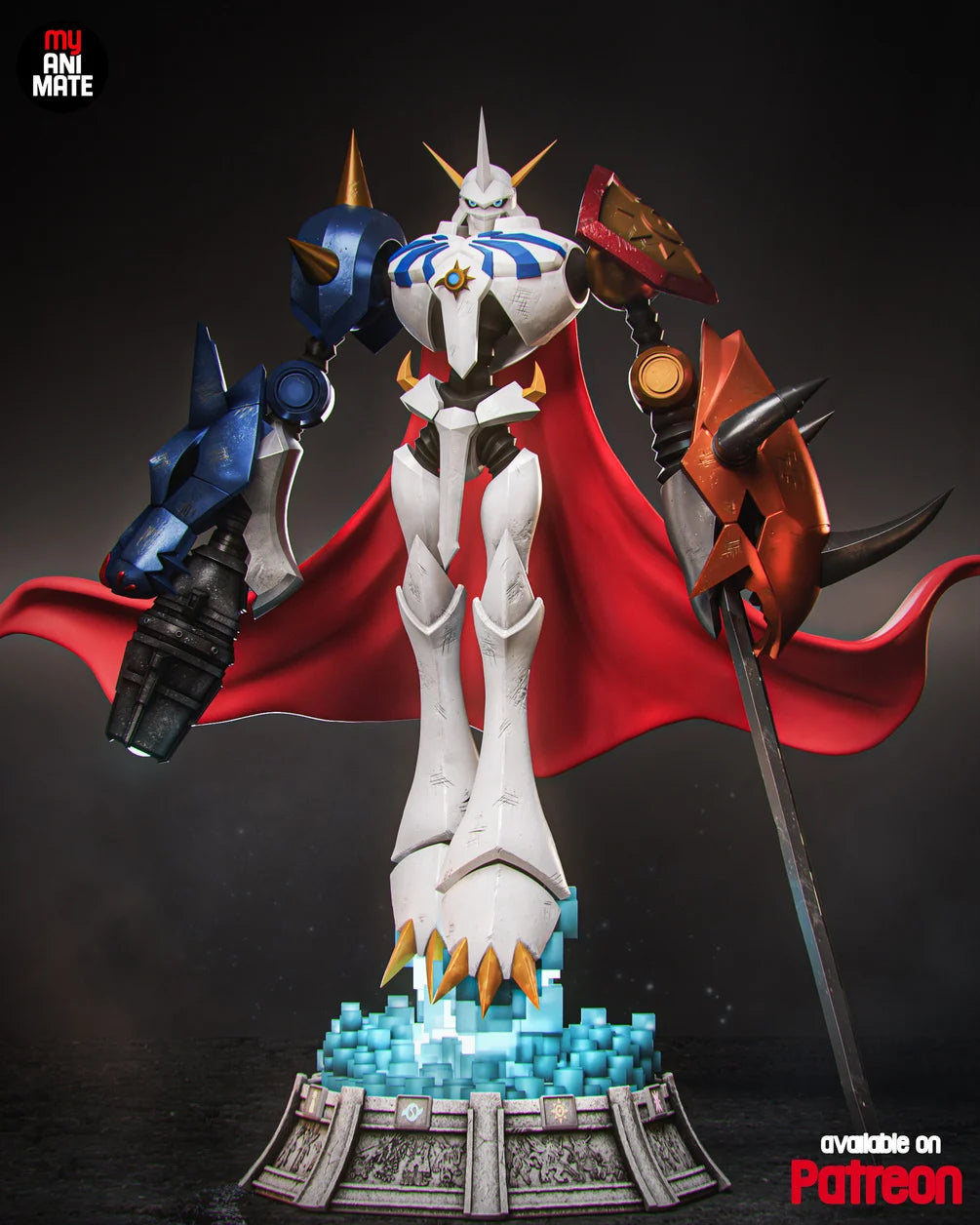 Omnimon(Omegamon) Custom Resin Statue – 1/8 Scale Digital Monster Collectible