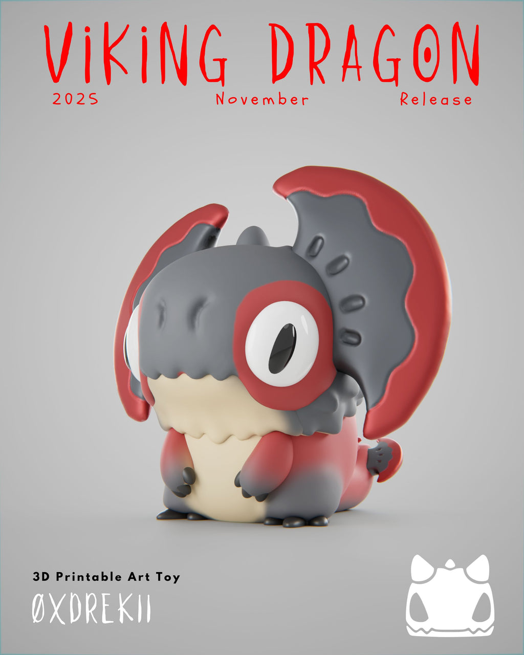Viking Dragon Collection - 3D Printable Art Toys / Physical Prints