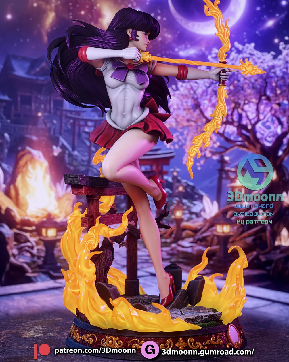 Sailor Mars Statue 1/6 Scale - Sailor Moon | Billy Bones Emporium