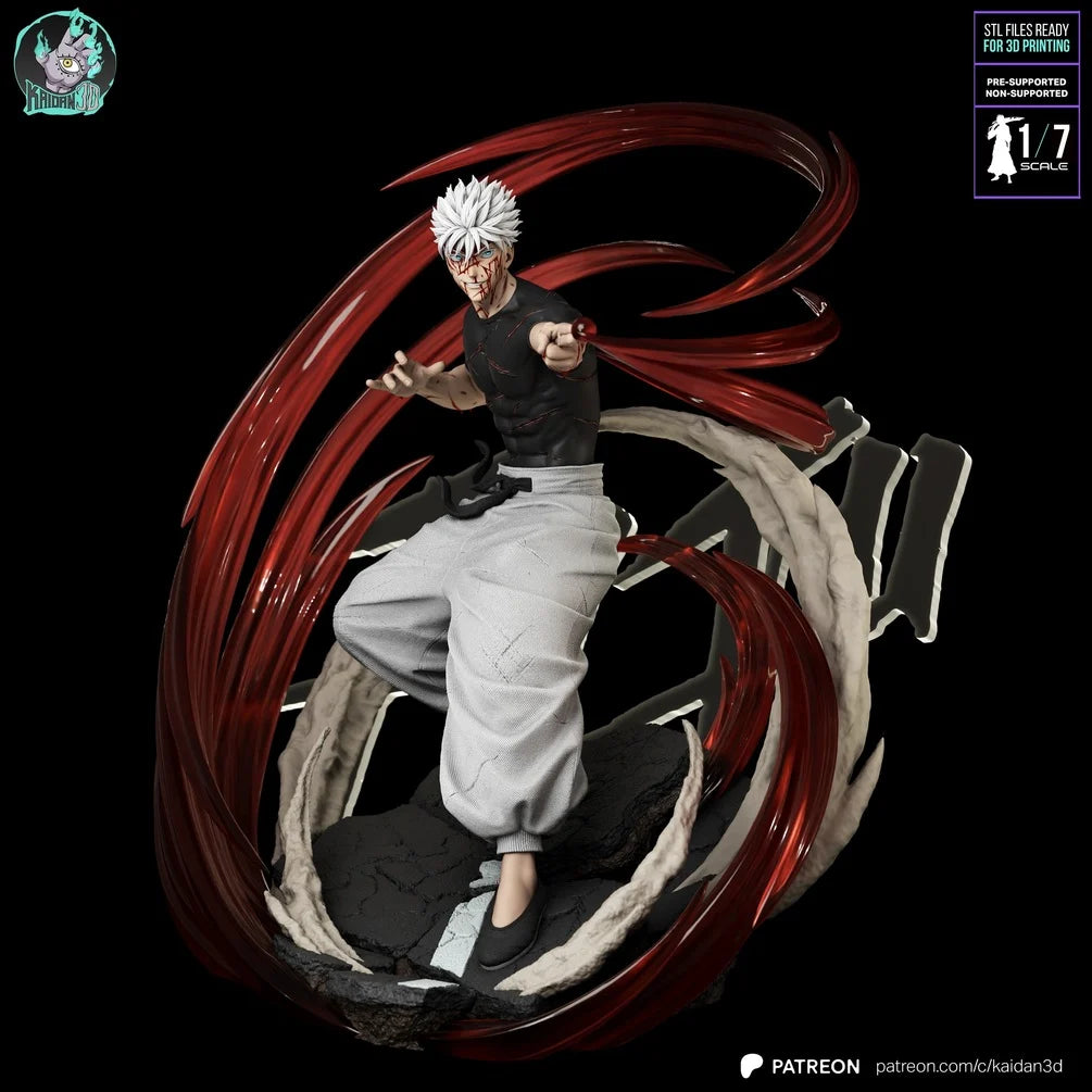 Satoru Gojo Red and Blue Diorama Statue - Jujutsu Kaisen | Billy Bones Emporium