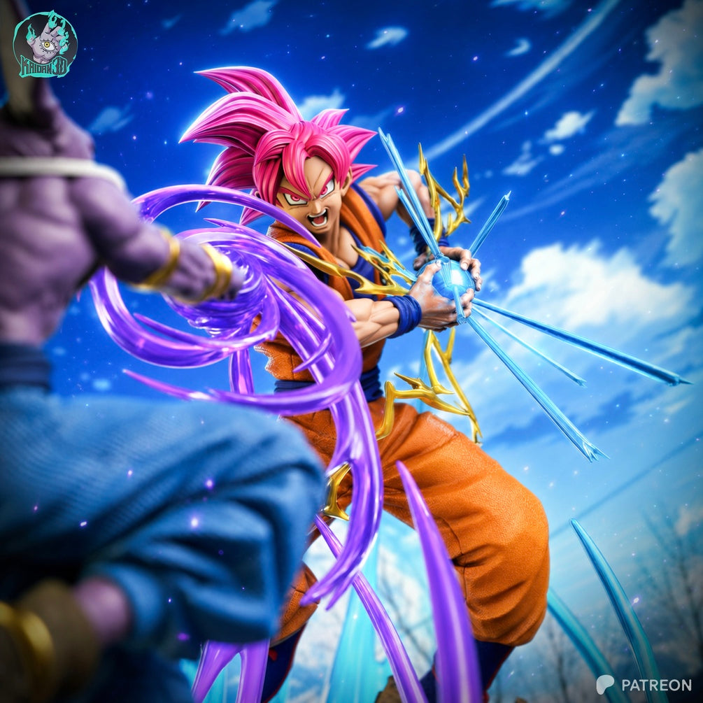 Goku vs Beerus Diorama Statue XL - Dragon Ball Super | Billy Bones Emporium