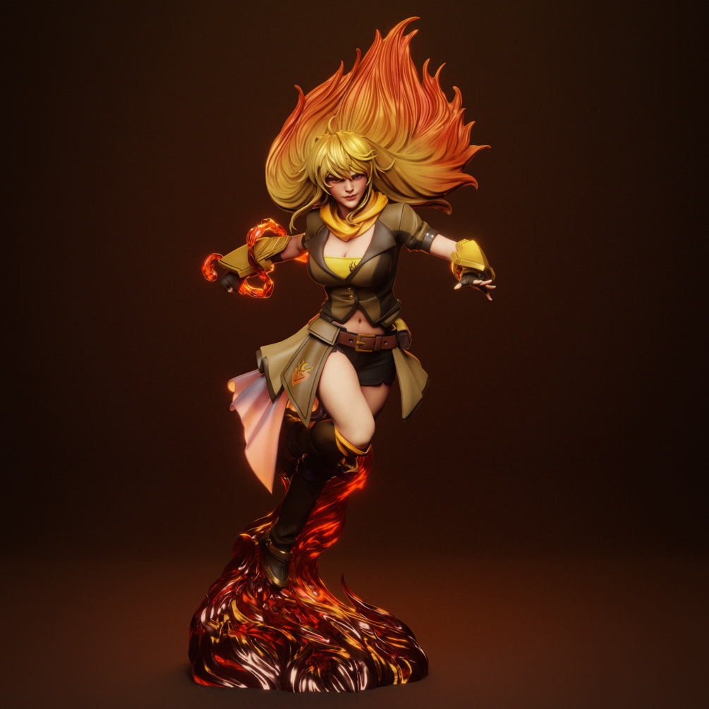 Yang Xiao Long Statue by CA 3D | 3D Printed Resin Figurine – Billy Bones Emporium