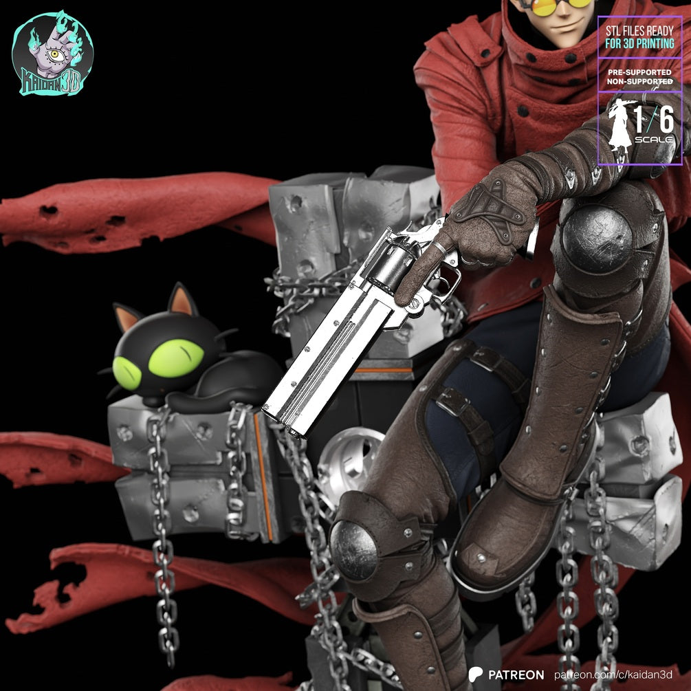 Trigun - Vash the Stampede 1/6 Scale Resin Statue | Painted & DIY Kit Options