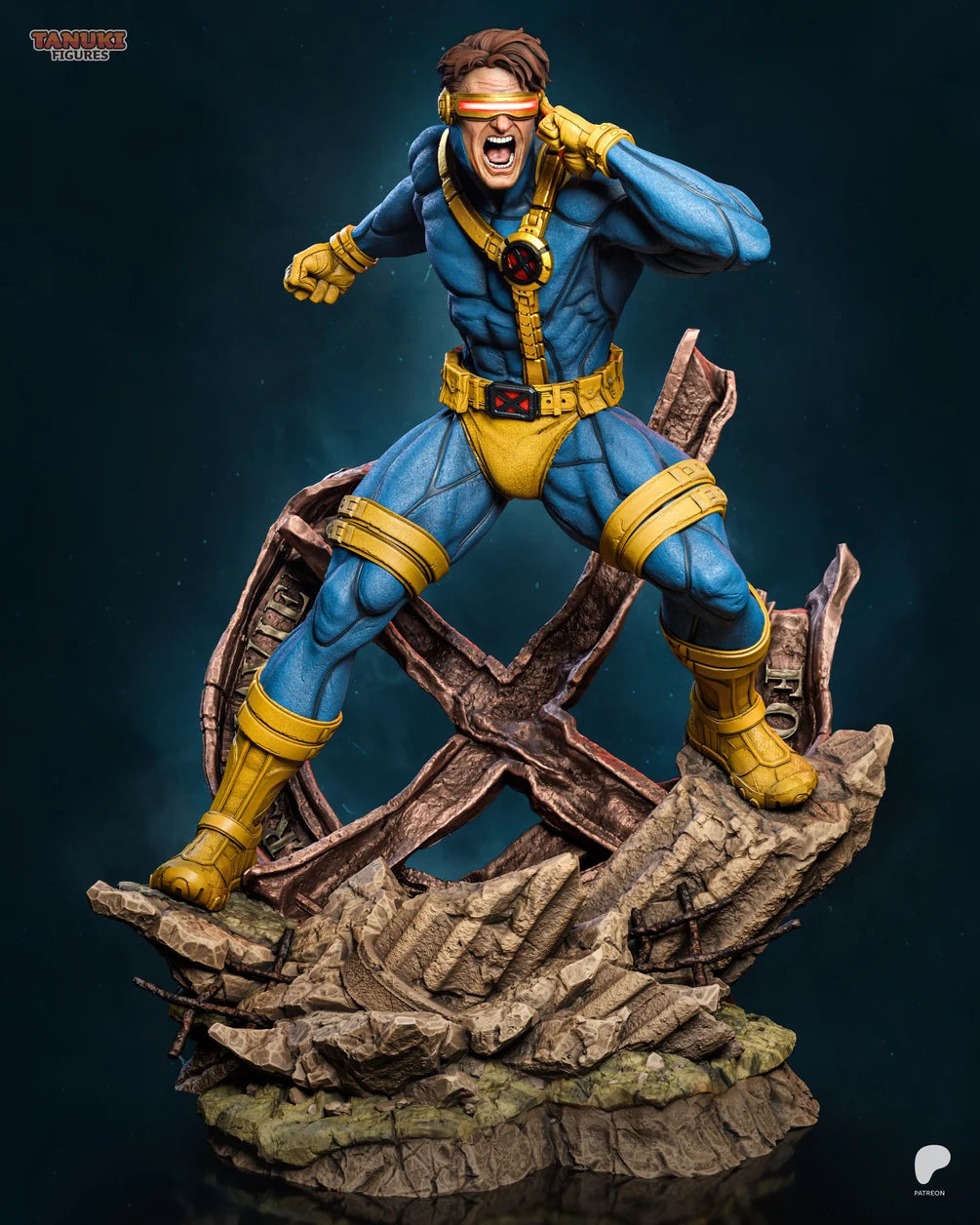 Cyclops Custom Resin Statue – High-Detail X-Men Collectible Figure
