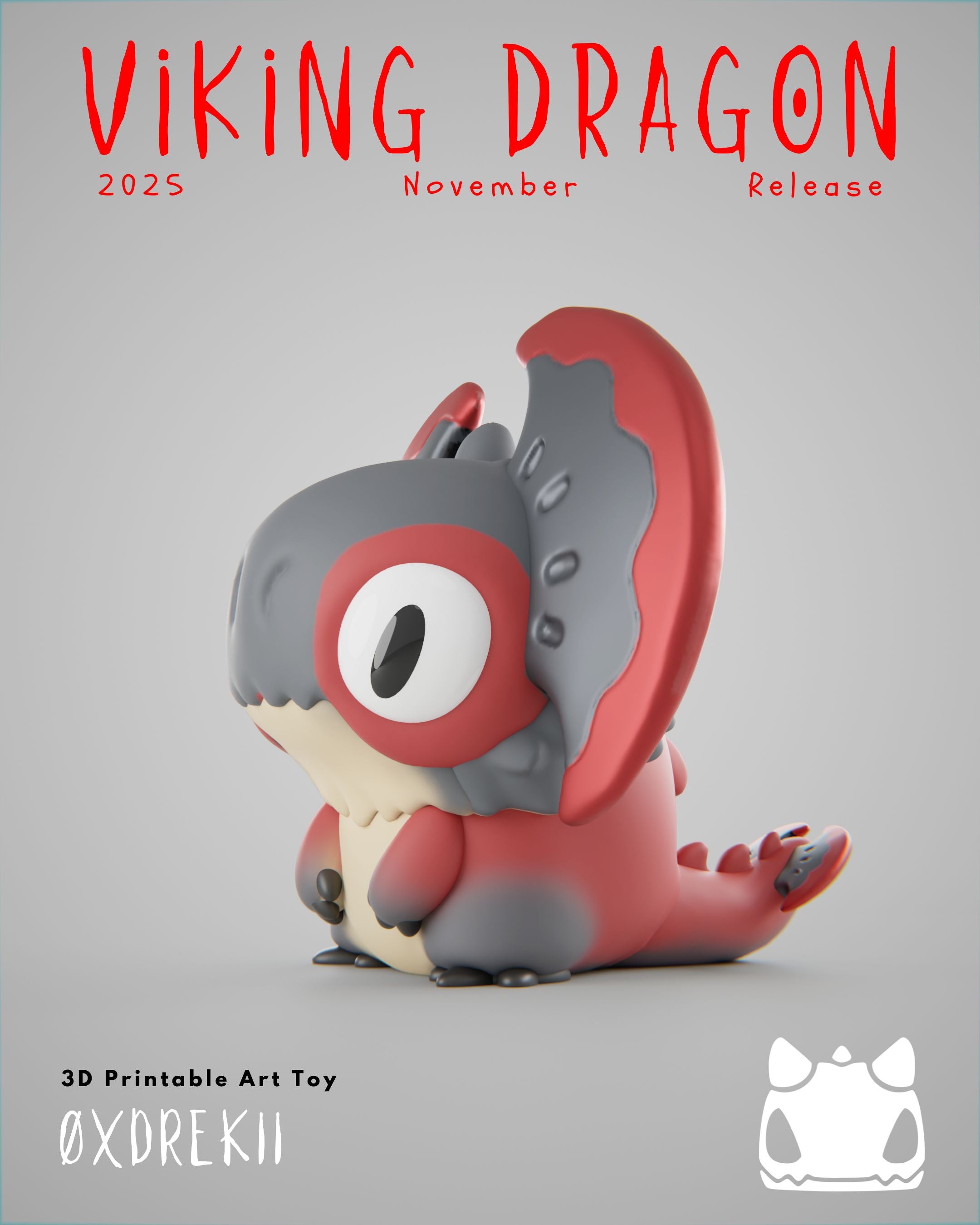 Viking Dragon Collection - 3D Printable Art Toys / Physical Prints