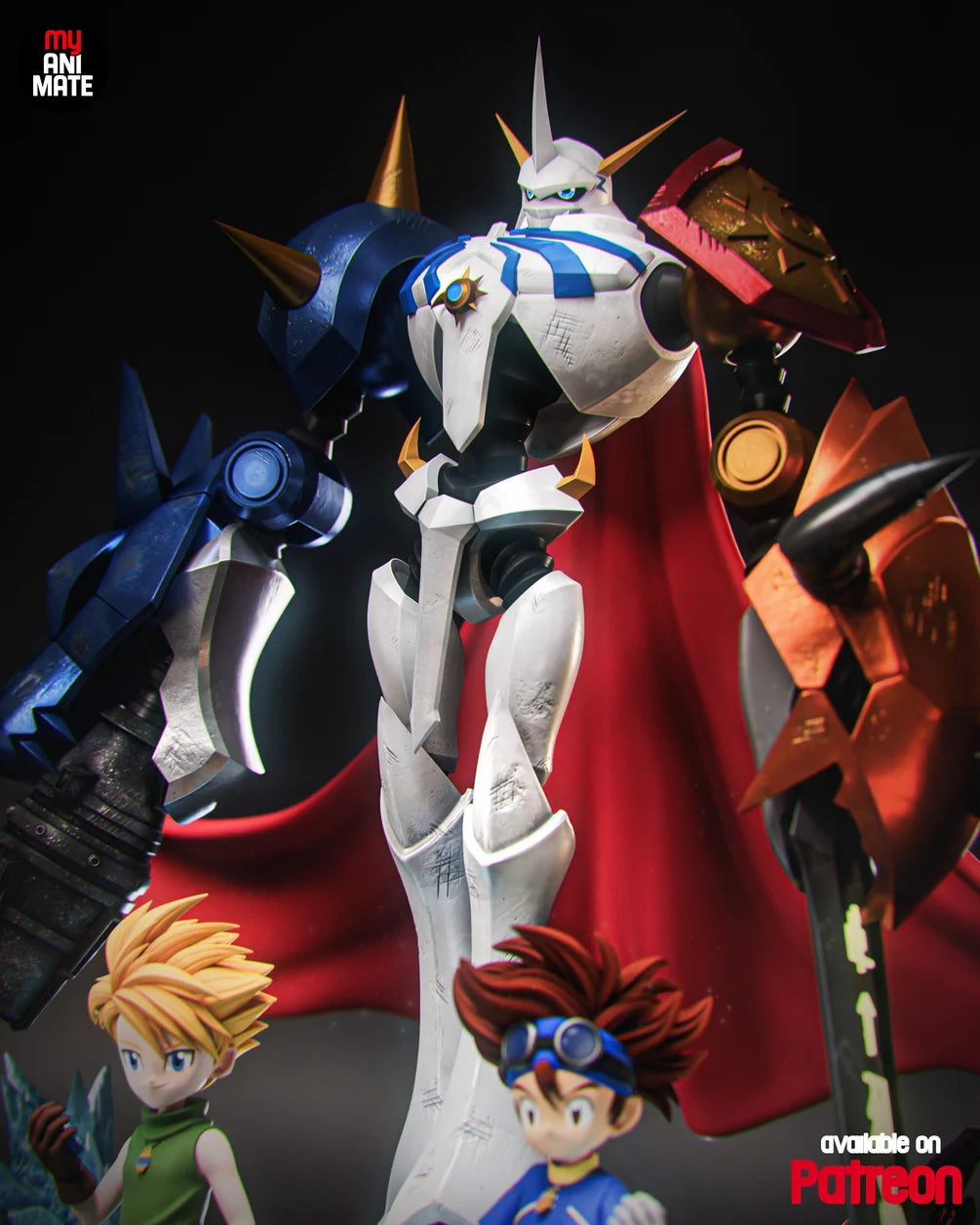 Omnimon(Omegamon) Custom Resin Statue – 1/8 Scale Digital Monster Collectible