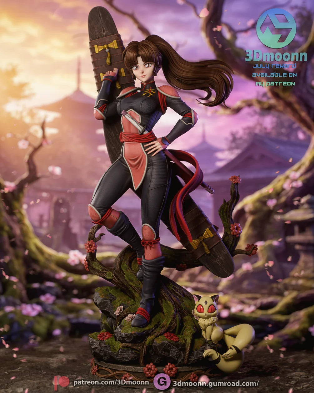 Sango & Kirara Statue 1/6 Scale - InuYasha | Billy Bones Emporium