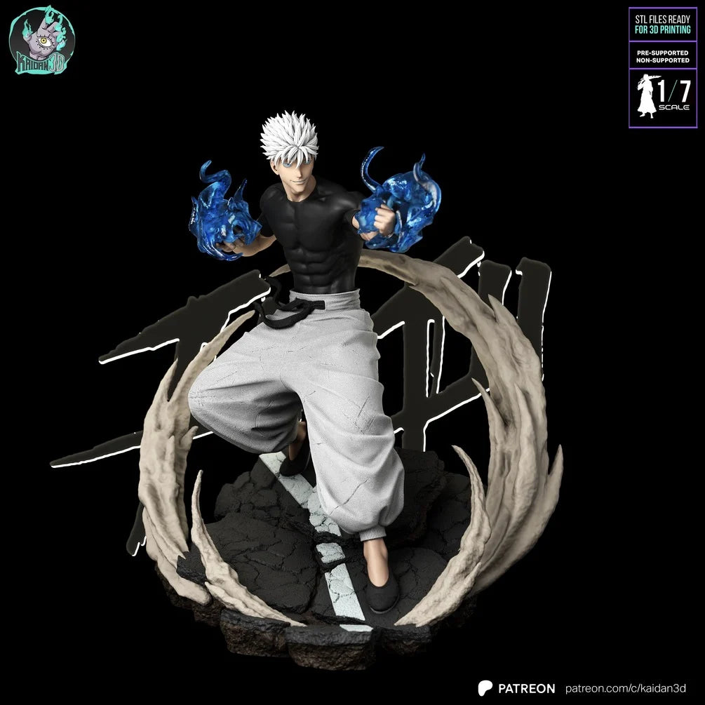 Satoru Gojo Red and Blue Diorama Statue - Jujutsu Kaisen | Billy Bones Emporium