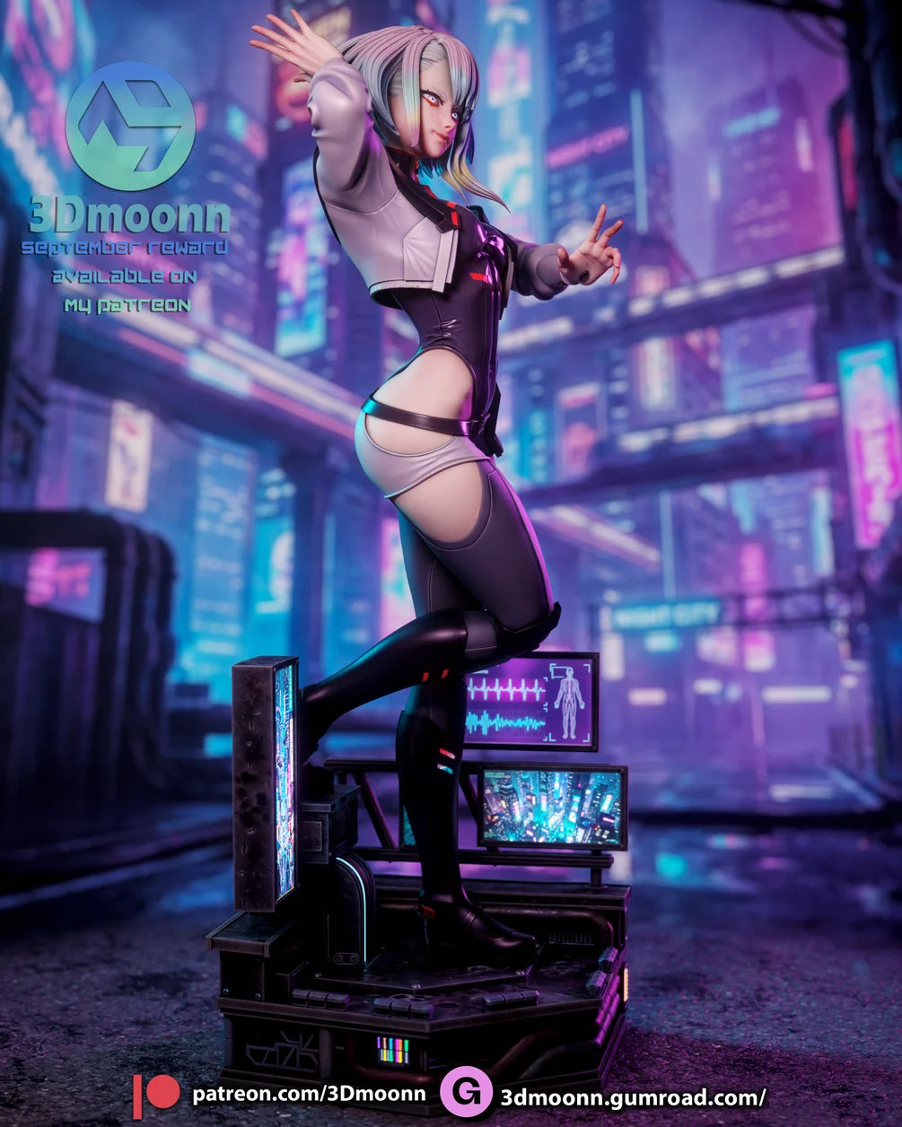 Lucy Statue 1/6 Scale - Cyberpunk Edgerunners | Billy Bones Emporium