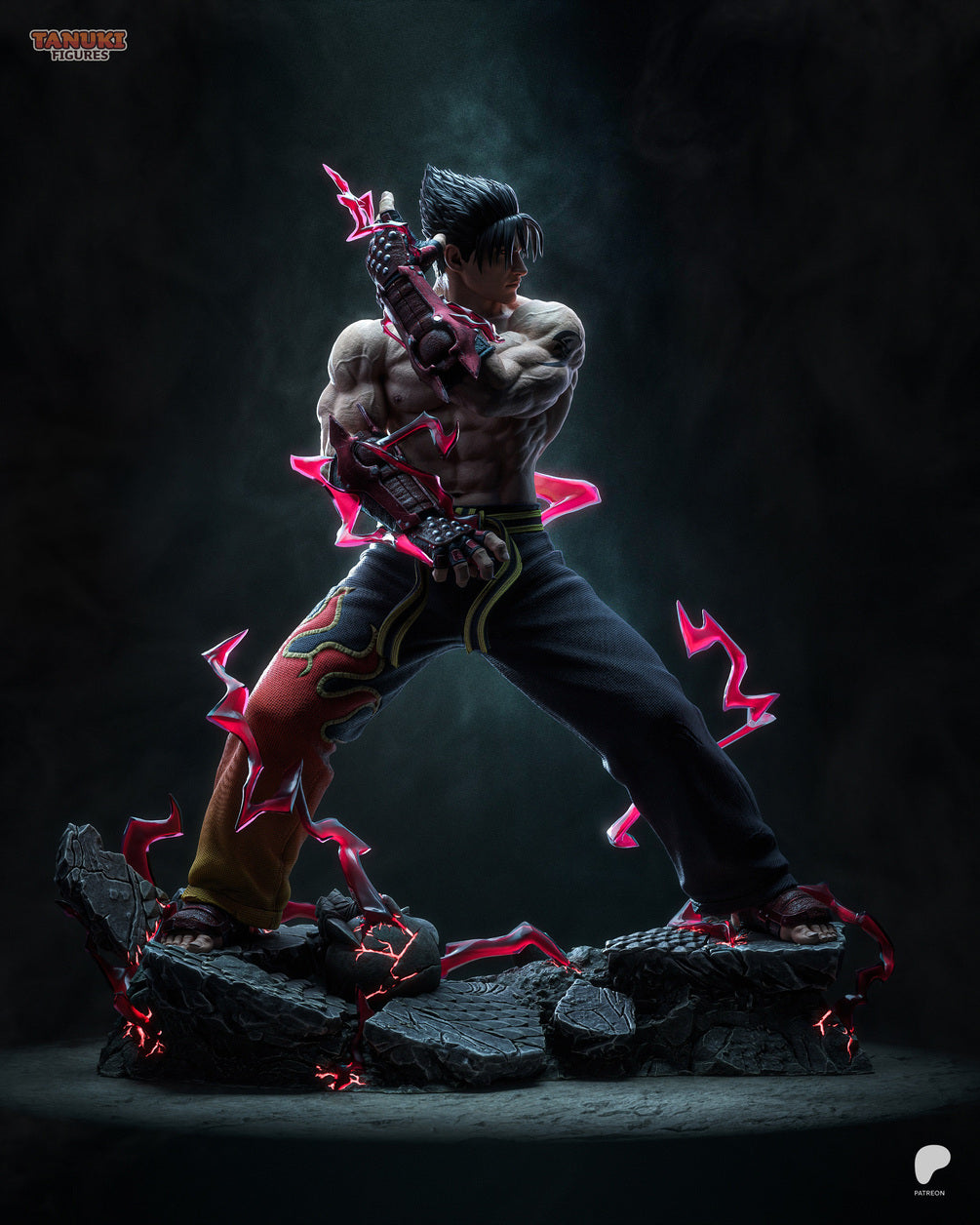 Jin Kazama Custom Resin Statue – High-Detail Fighting Game Collectible