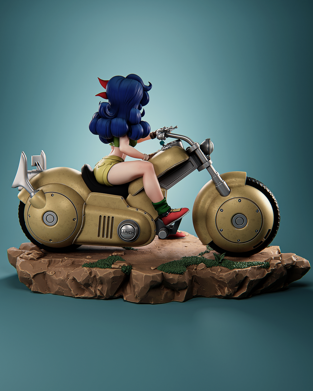 Launch (Blue & Blonde Hair Swaps) – Premium Resin Statue / Garage Kit (1/9 & 1/6 Scale) | CA 3D