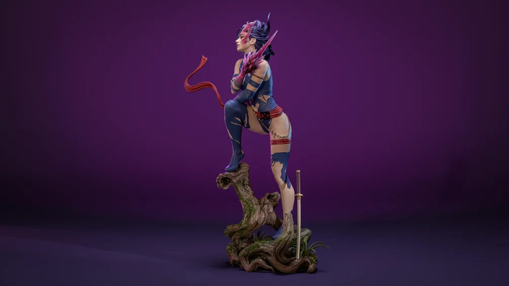 Savage Lands Psylocke – Premium Resin Statue / Garage Kit (1/9 & 1/6 Scale) | CA 3D