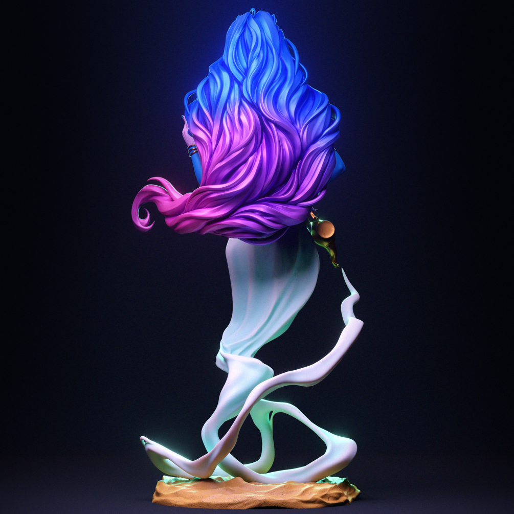 Djinn Statue by CA 3D | 3D Printed Resin Figurine – Billy Bones Emporium