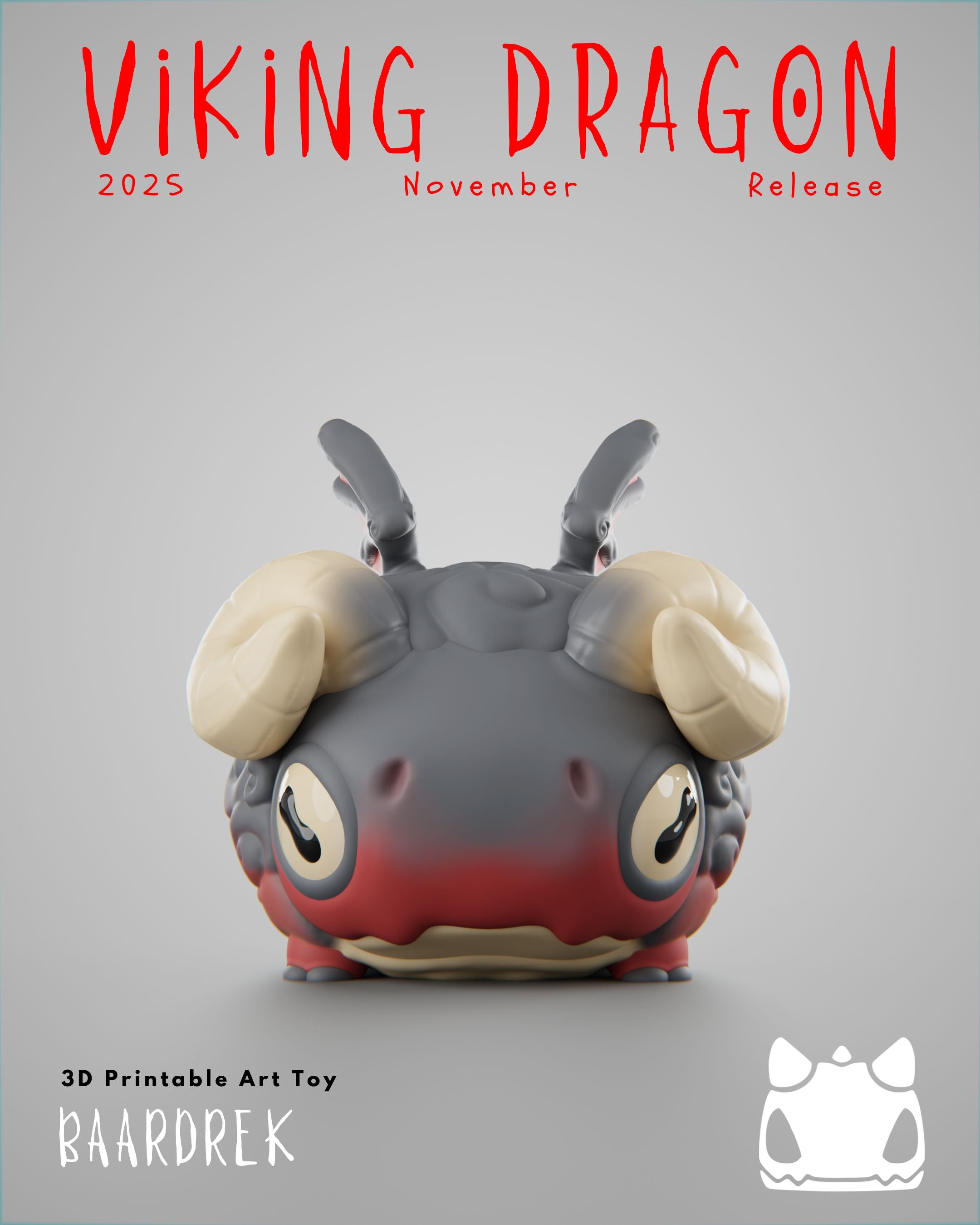 Viking Dragon Collection - 3D Printable Art Toys / Physical Prints