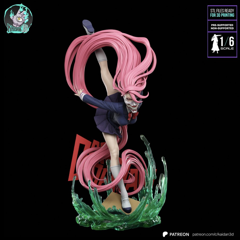 Dandadan - Aira Shiratori 1/6 Scale Resin Statue | 3 Faceplates | Raw, Primed & Painted Options