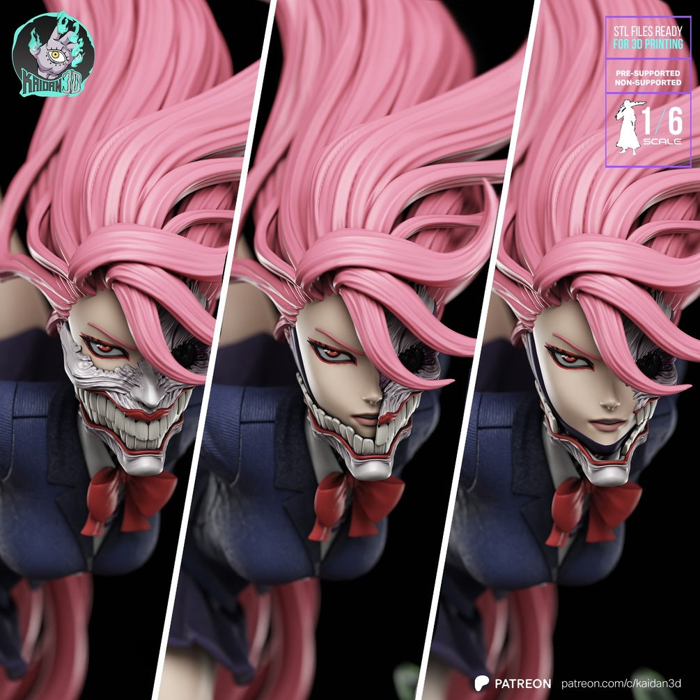 Dandadan - Aira Shiratori 1/6 Scale Resin Statue | 3 Faceplates | Raw, Primed & Painted Options
