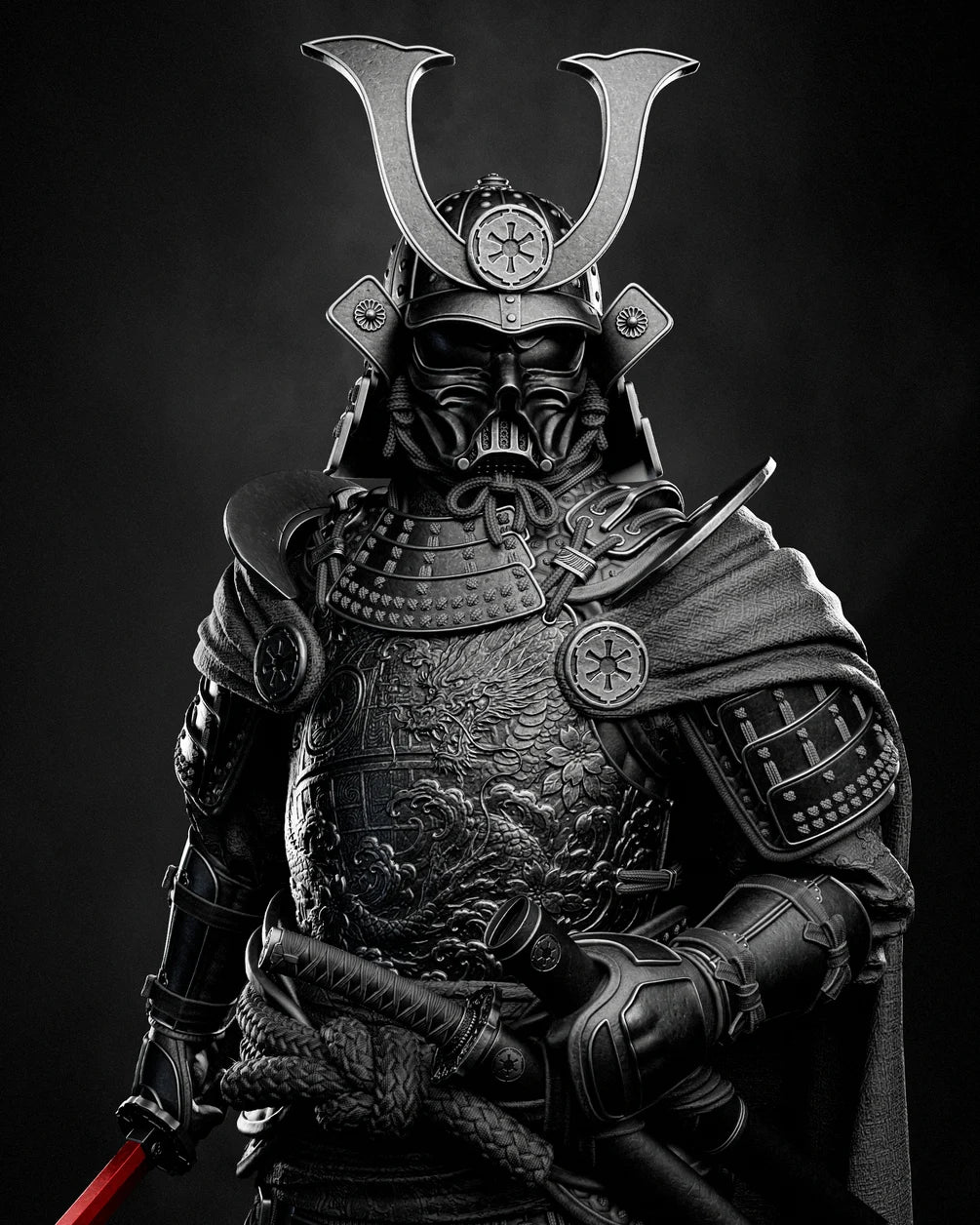 Samurai Darth Vader – Premium Resin Statue / Garage Kit (1/9 & 1/6 Scale) | CA 3D