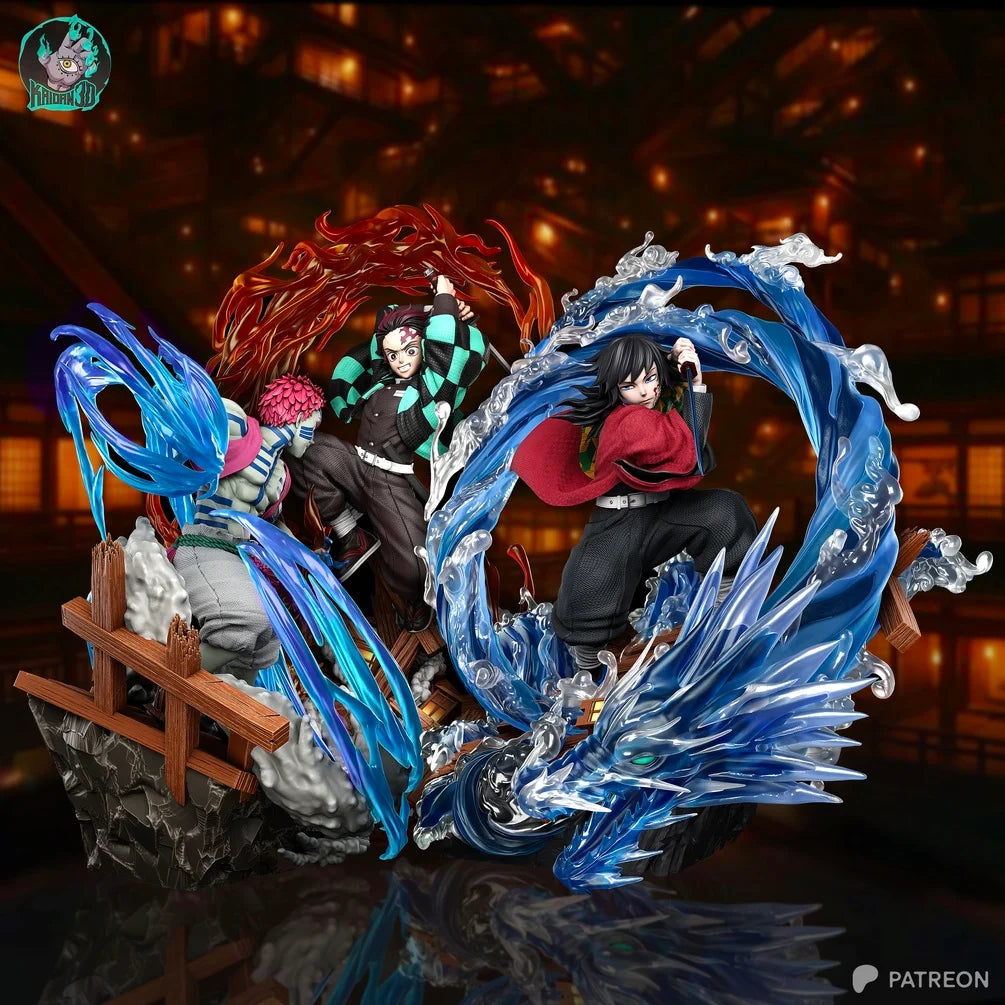 Giyu Tomioka Water Dragon Diorama Statue - Demon Slayer | Billy Bones Emporium