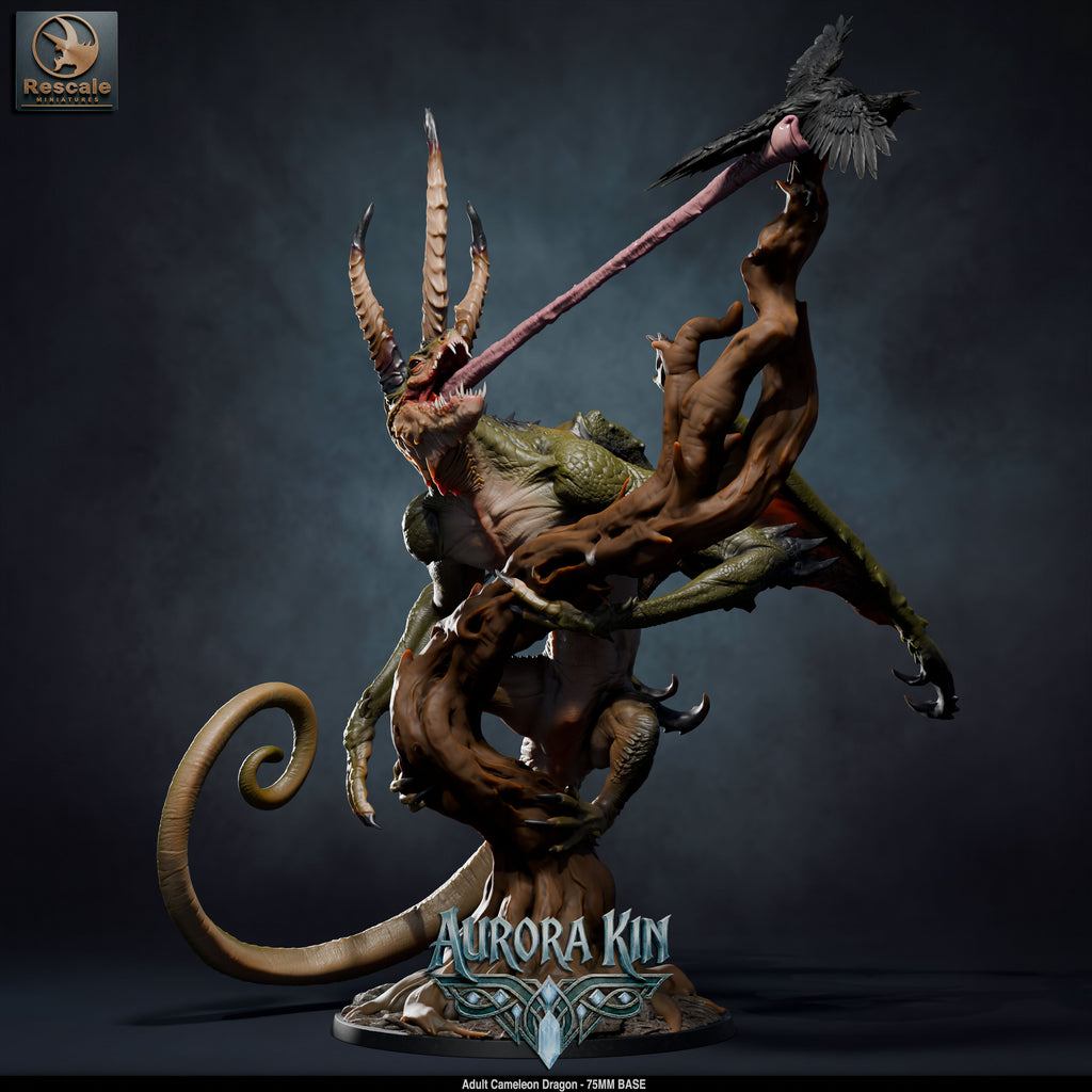 Adult Chameleon Dragon (Aurora Kin) by Rescale Miniatures