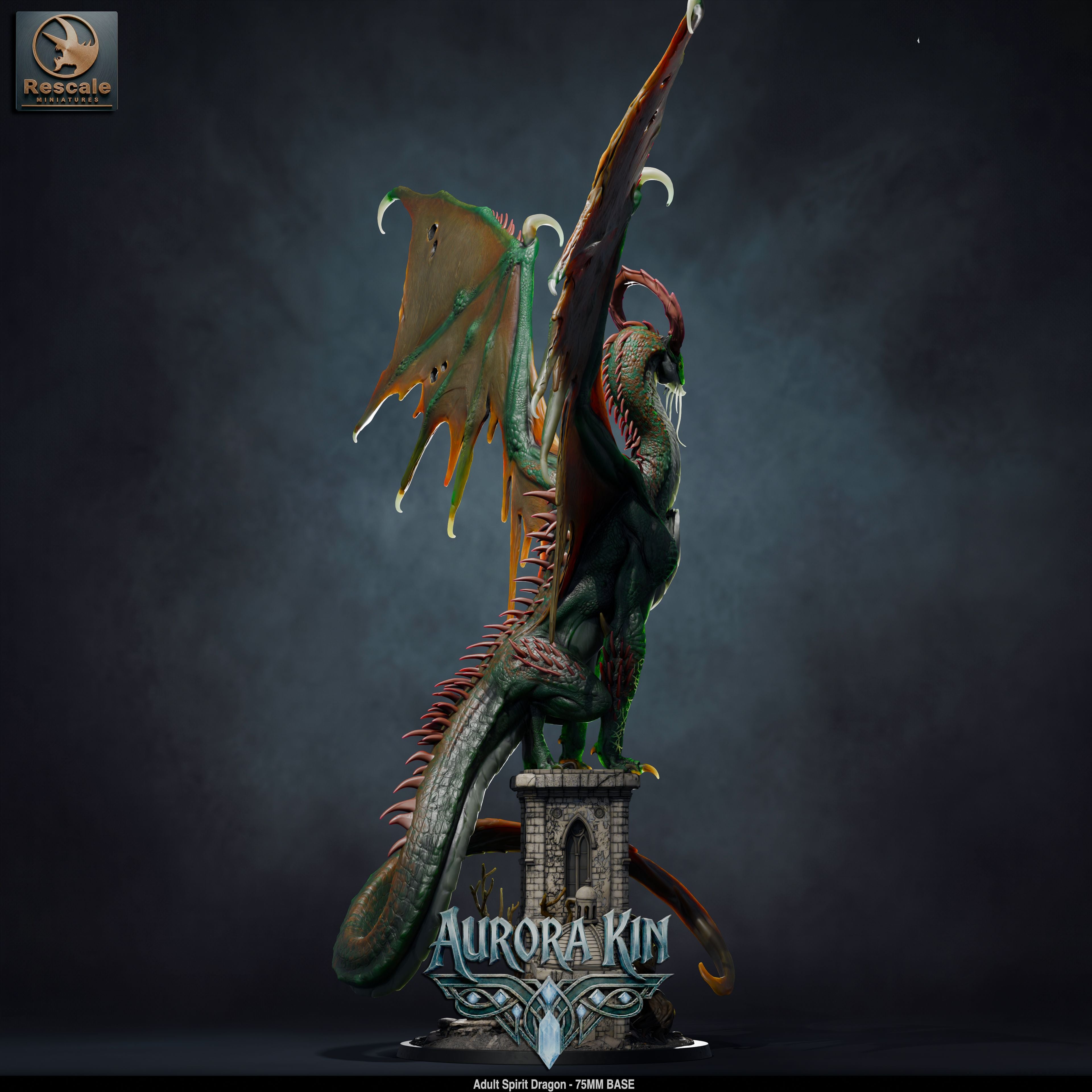 Adult Spirit Dragon (Aurora Kin) by Rescale Miniatures