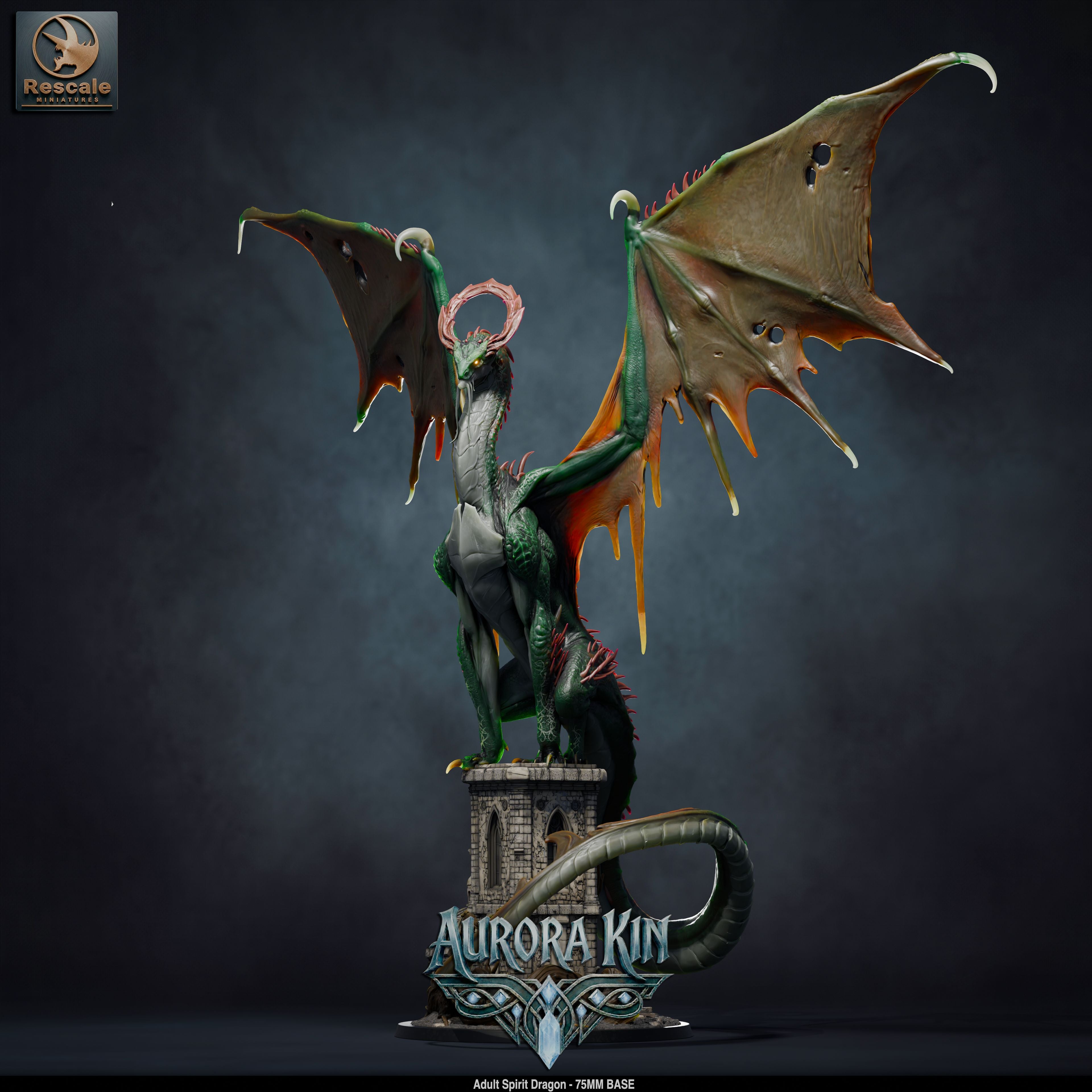 Adult Spirit Dragon (Aurora Kin) by Rescale Miniatures