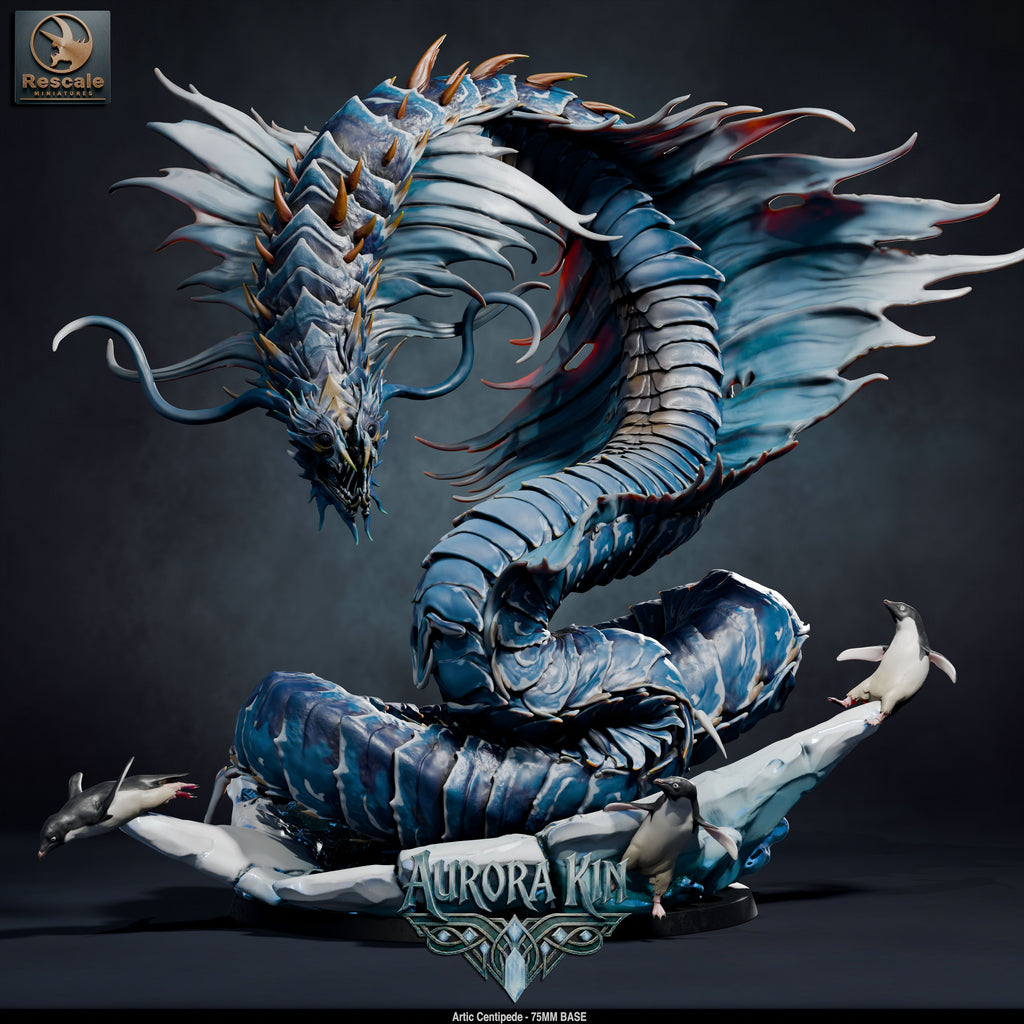 Arctic Centipede (Aurora Kin) by Rescale Miniatures