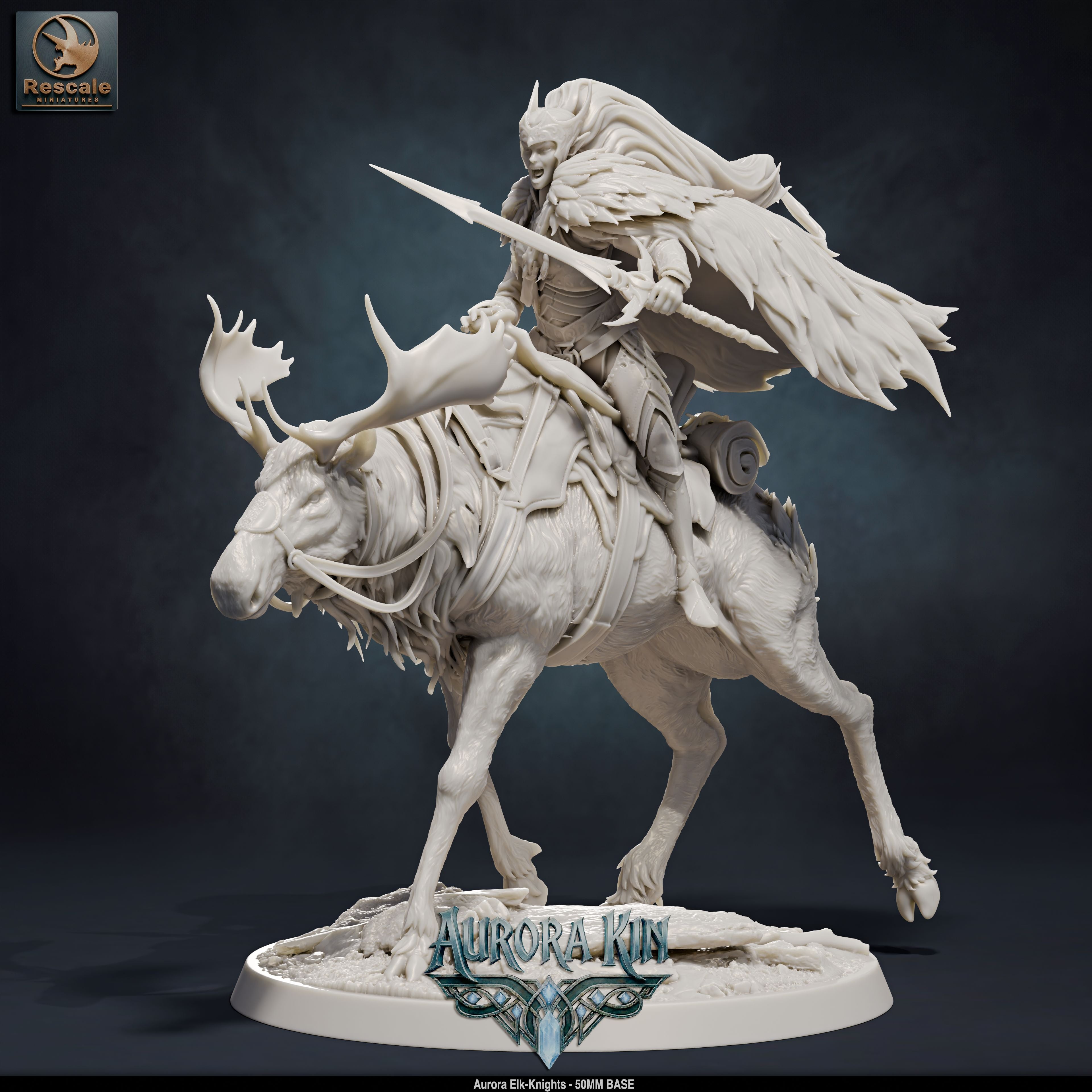 Aurora Elk-Knights (Aurora Kin) by Rescale Miniatures